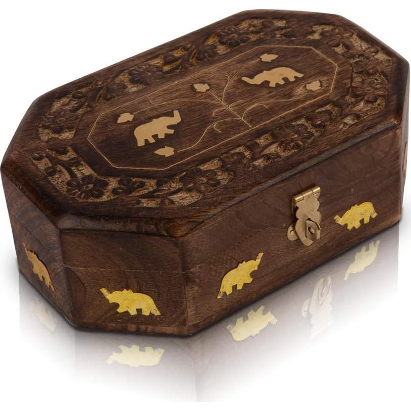 Caja de Joyería Decorativa La Gran Bazar Indio 20x12.7cm