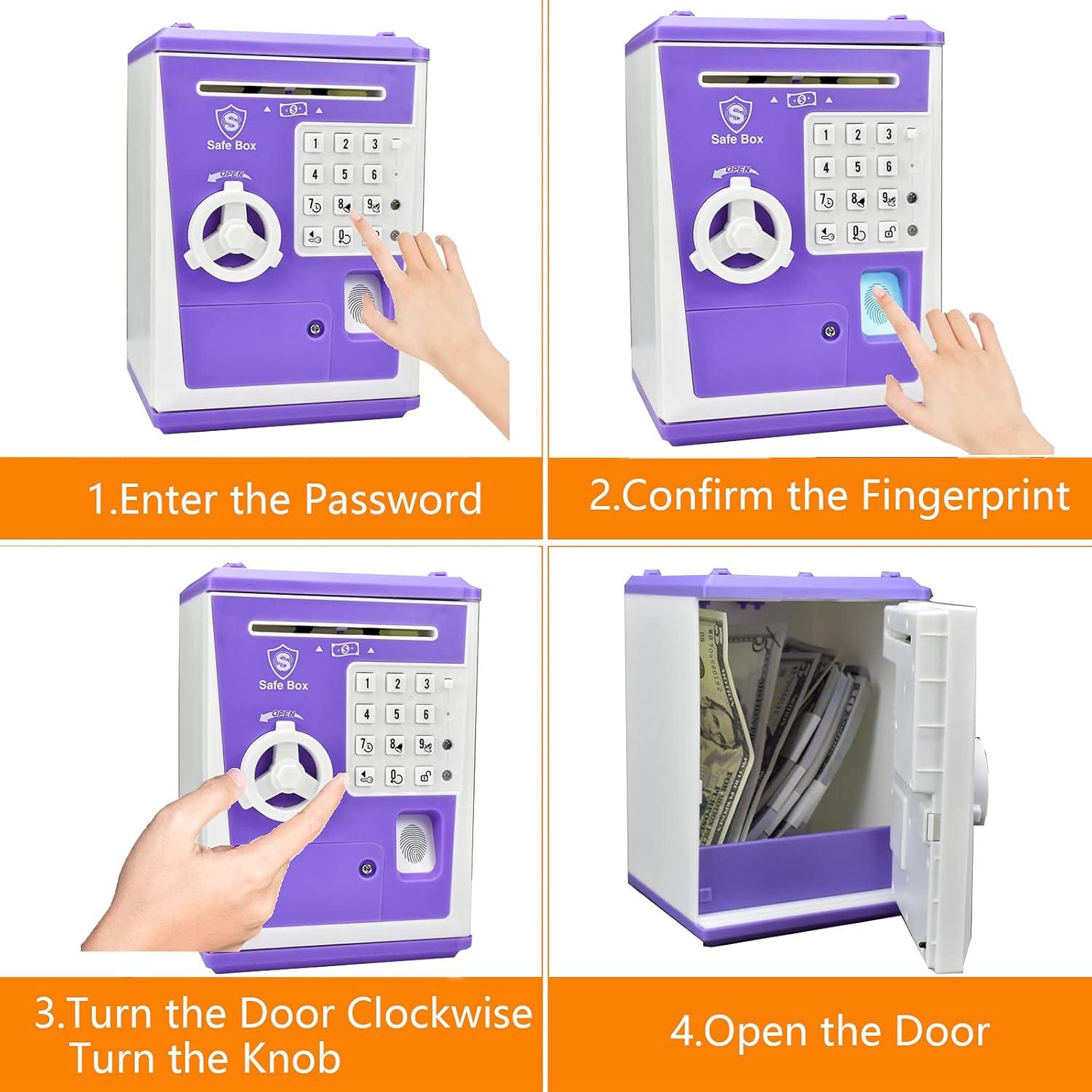 Caja Fuerte Electrónica de Juguete LIKE G982 Púrpura