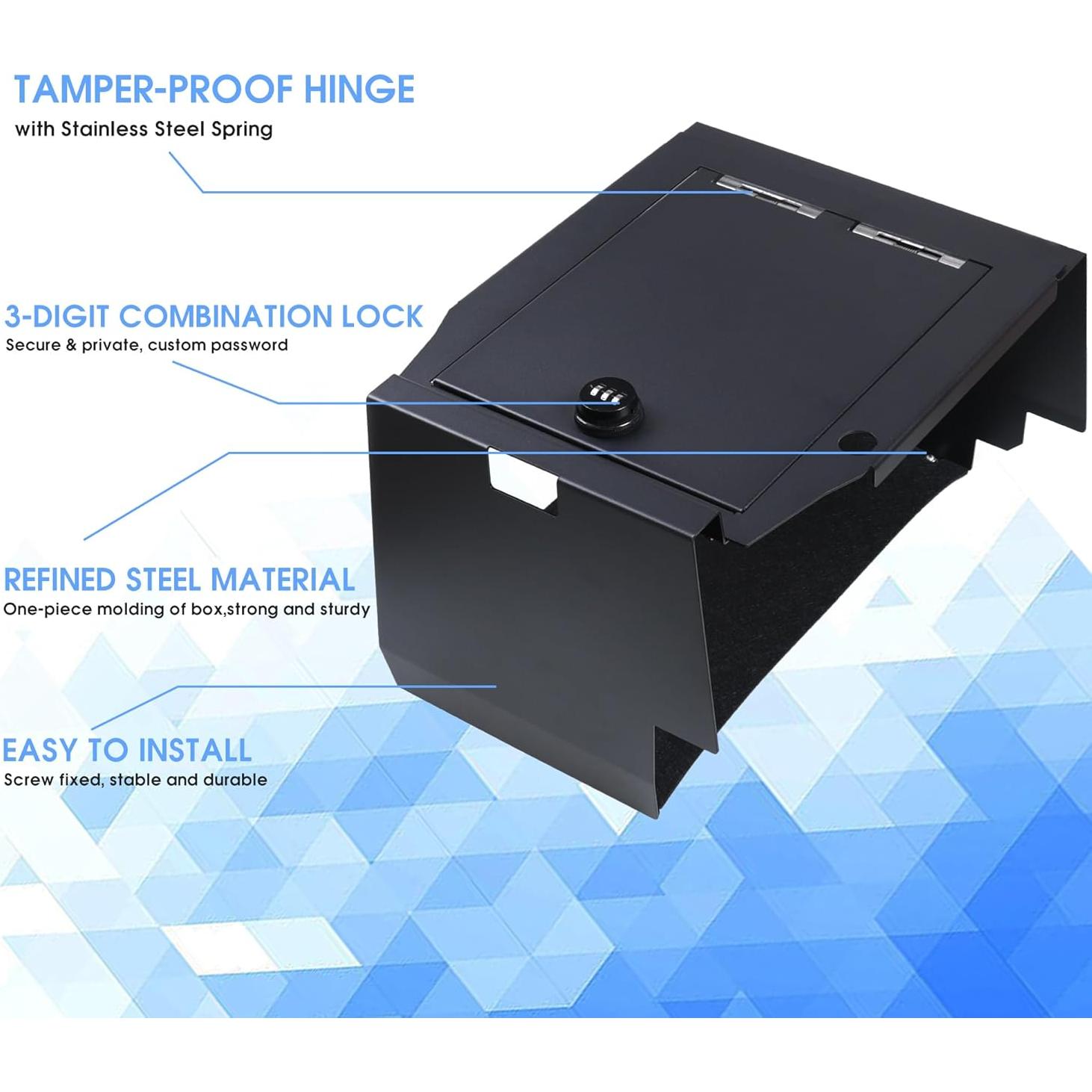 Caja Fuerte de Consola Central Sukemichi para Ford F150 2021-2024