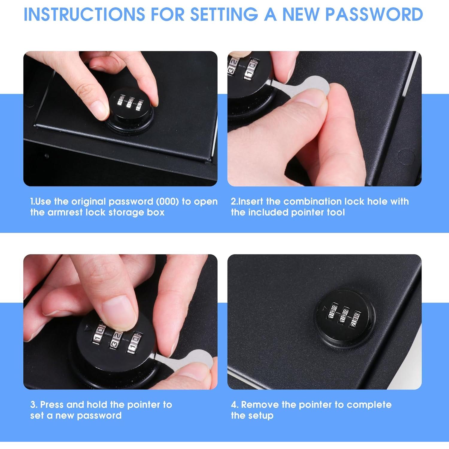 Caja Fuerte de Consola Central Sukemichi para Ford F150 2021-2024