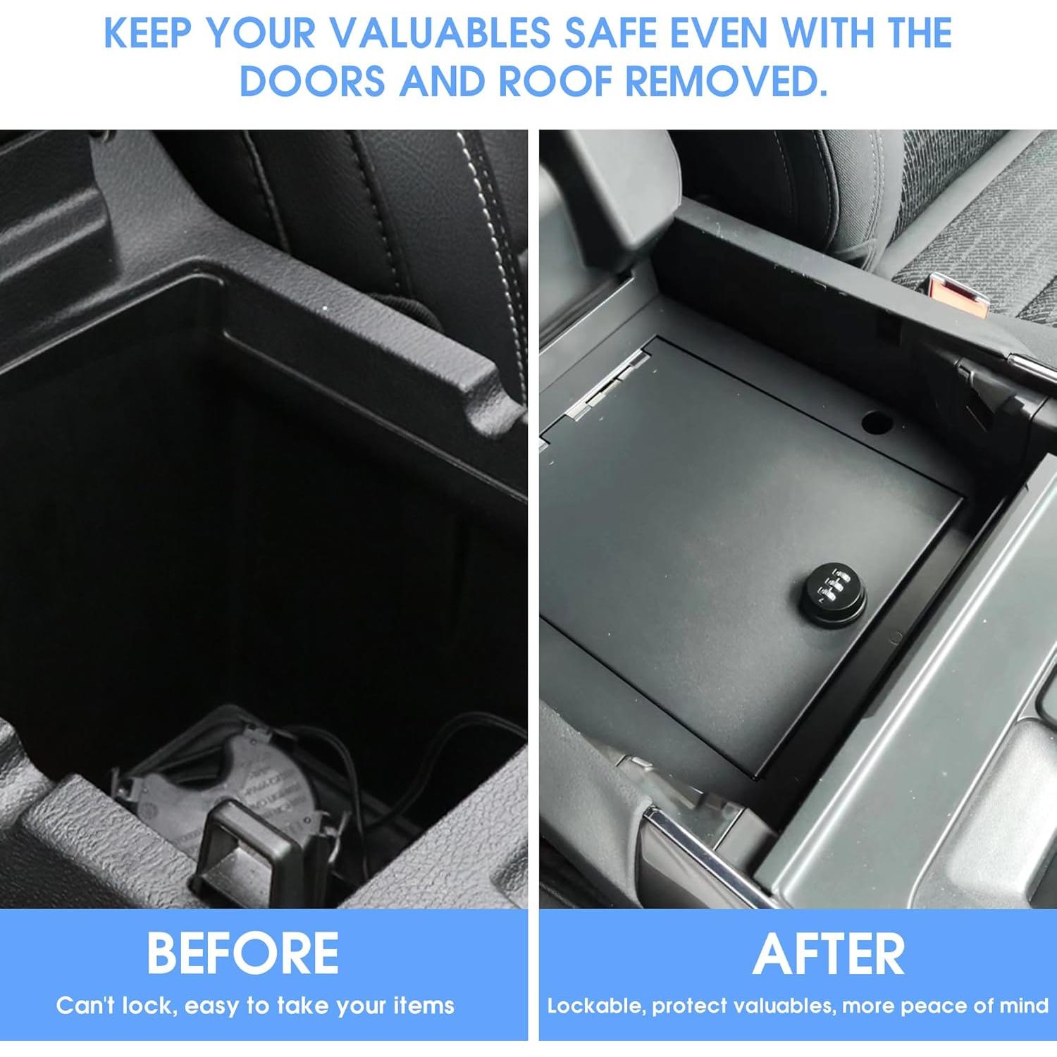 Caja Fuerte de Consola Central Sukemichi para Ford F150 2021-2024