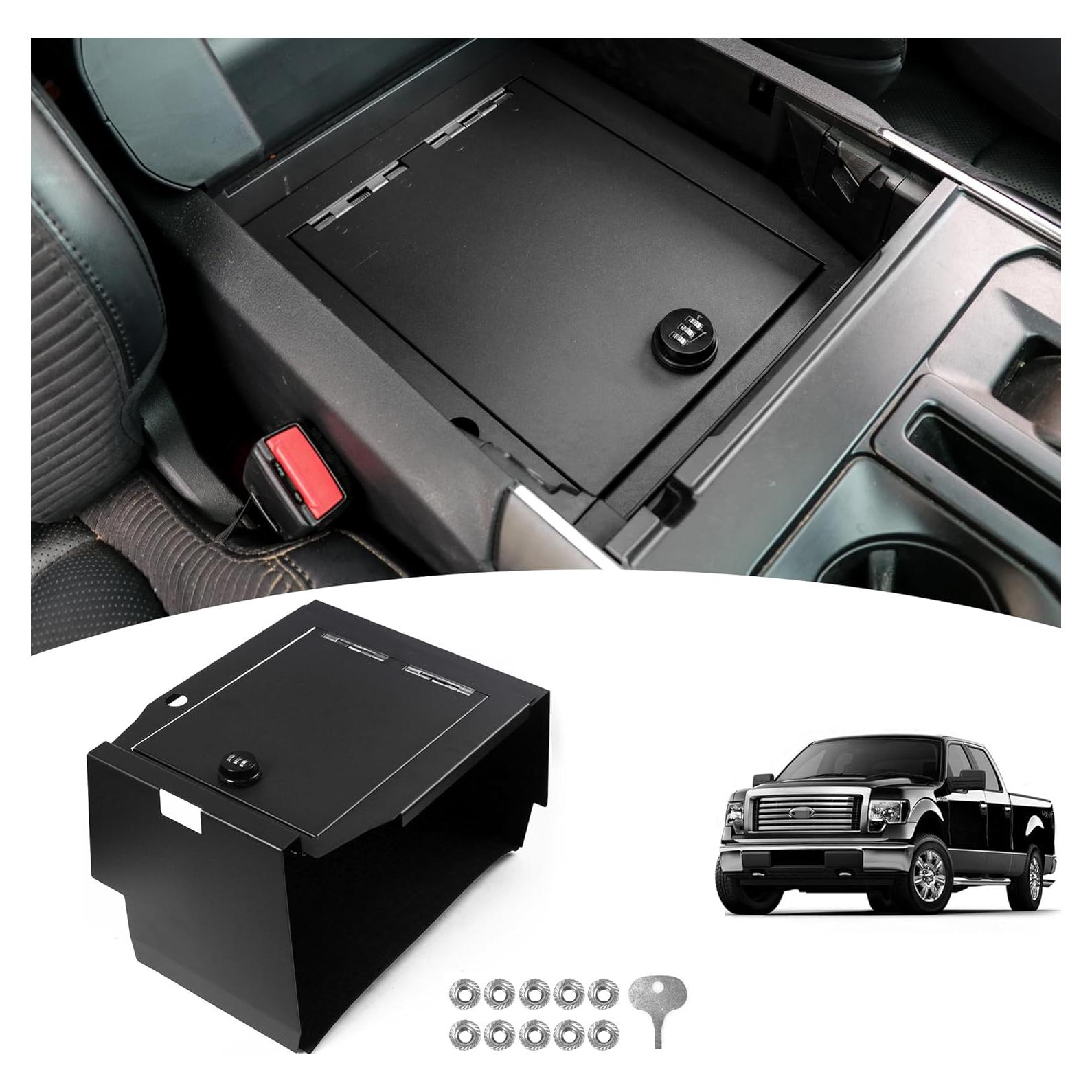 Caja de Seguridad BESTAOO para Consola Central Ford F150 2021-2024