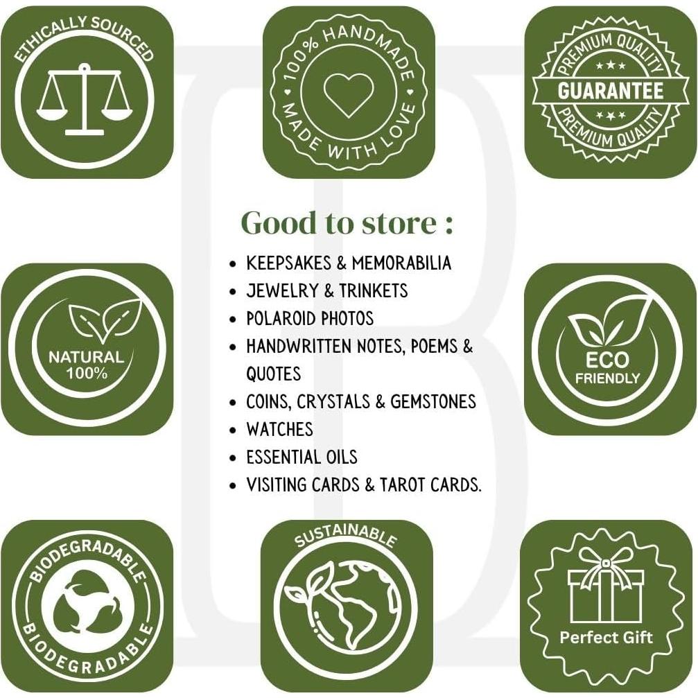 Caja de Joyería de Madera La Gran Bazar Indio - Blanco Antiguo