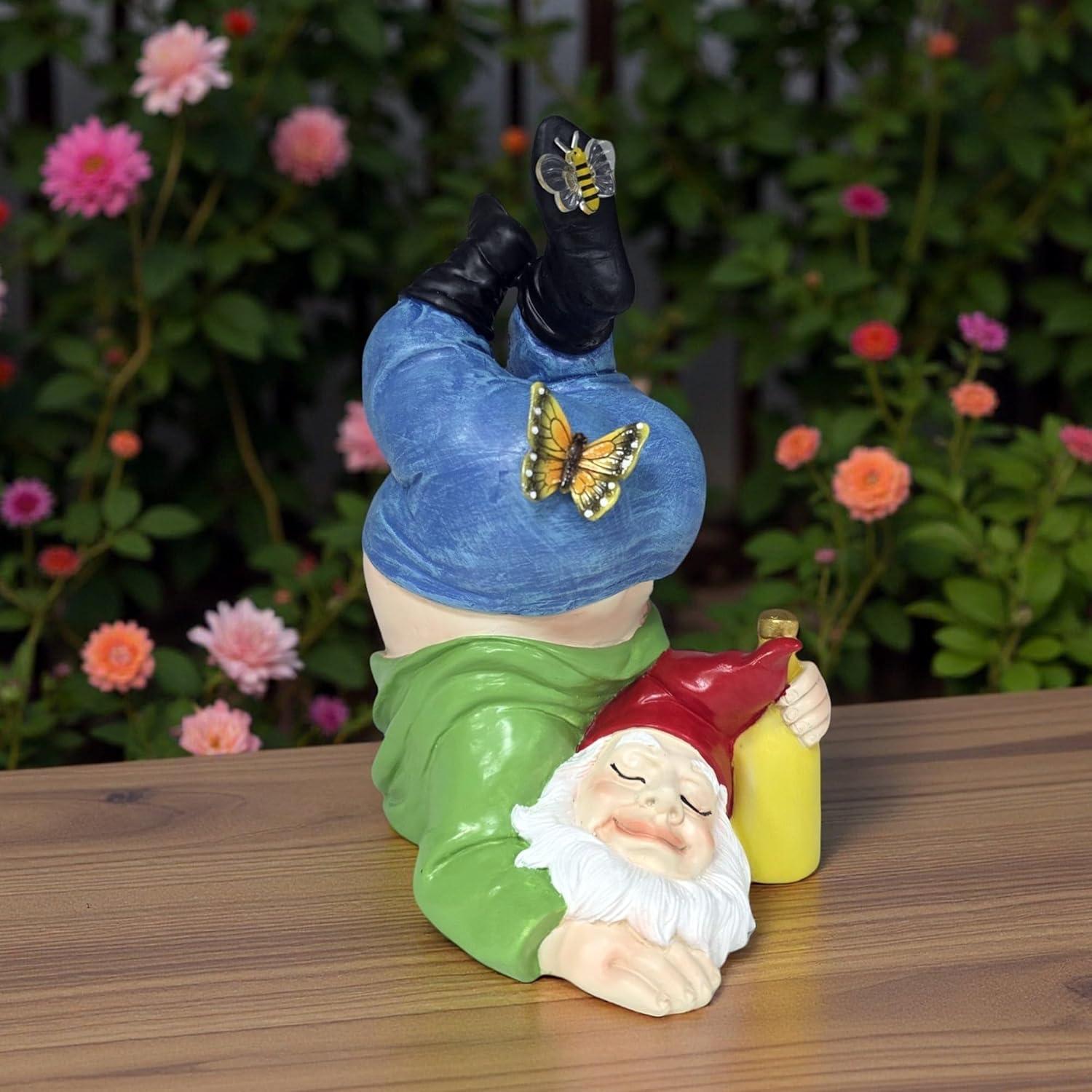 Esconde Llave de Jardín Melnixia Gnome Patriótico Resina