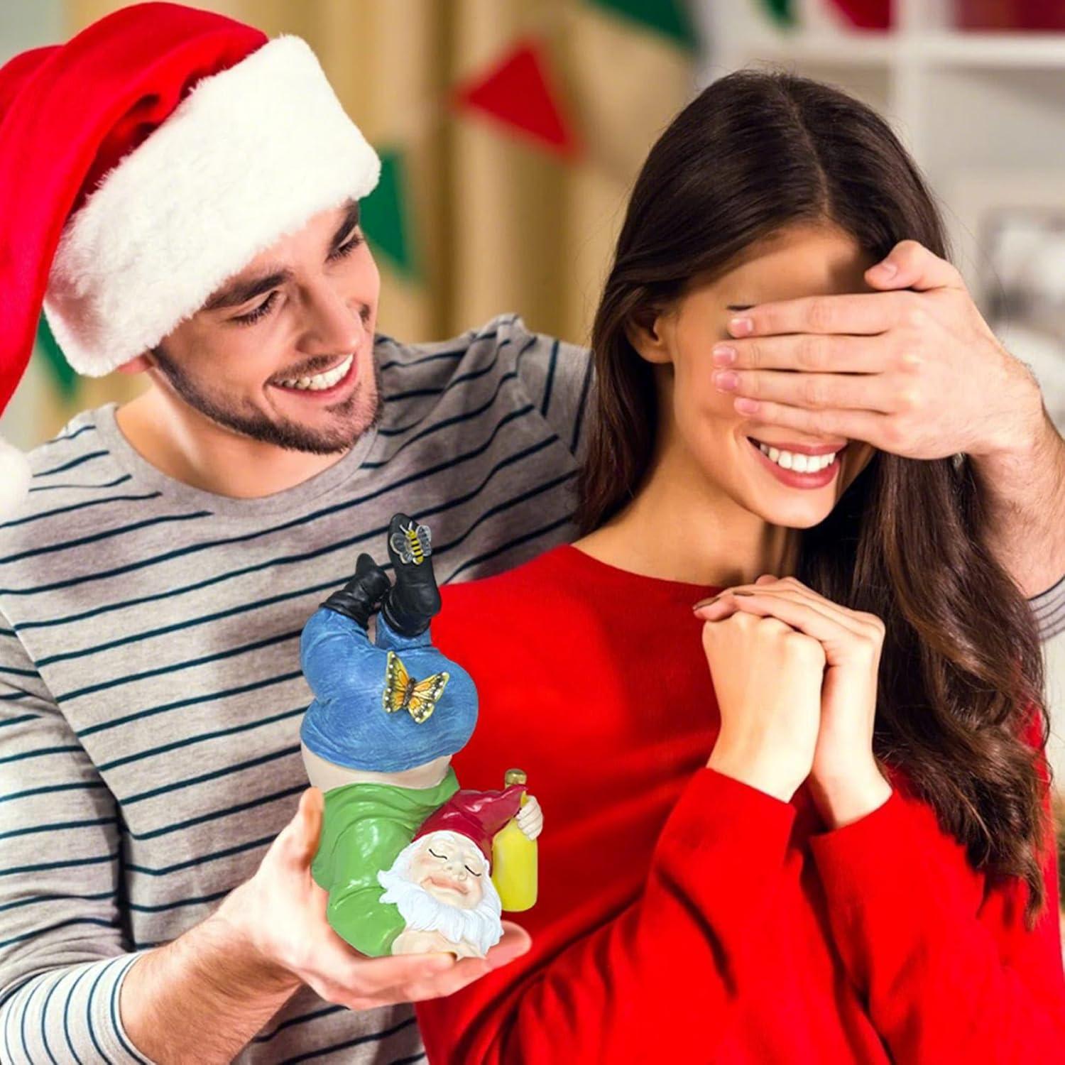 Esconde Llave de Jardín Melnixia Gnome Patriótico Resina