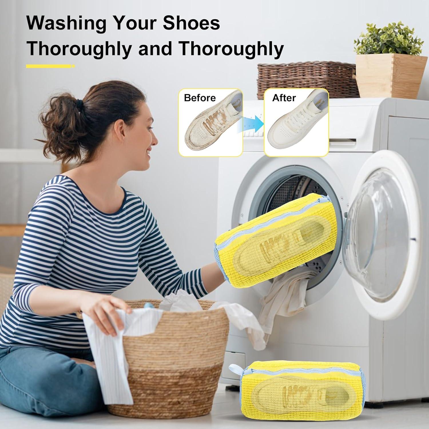 Bolsa de Lavado para Zapatos UBEIYI 2PCS Nylon Amarillo