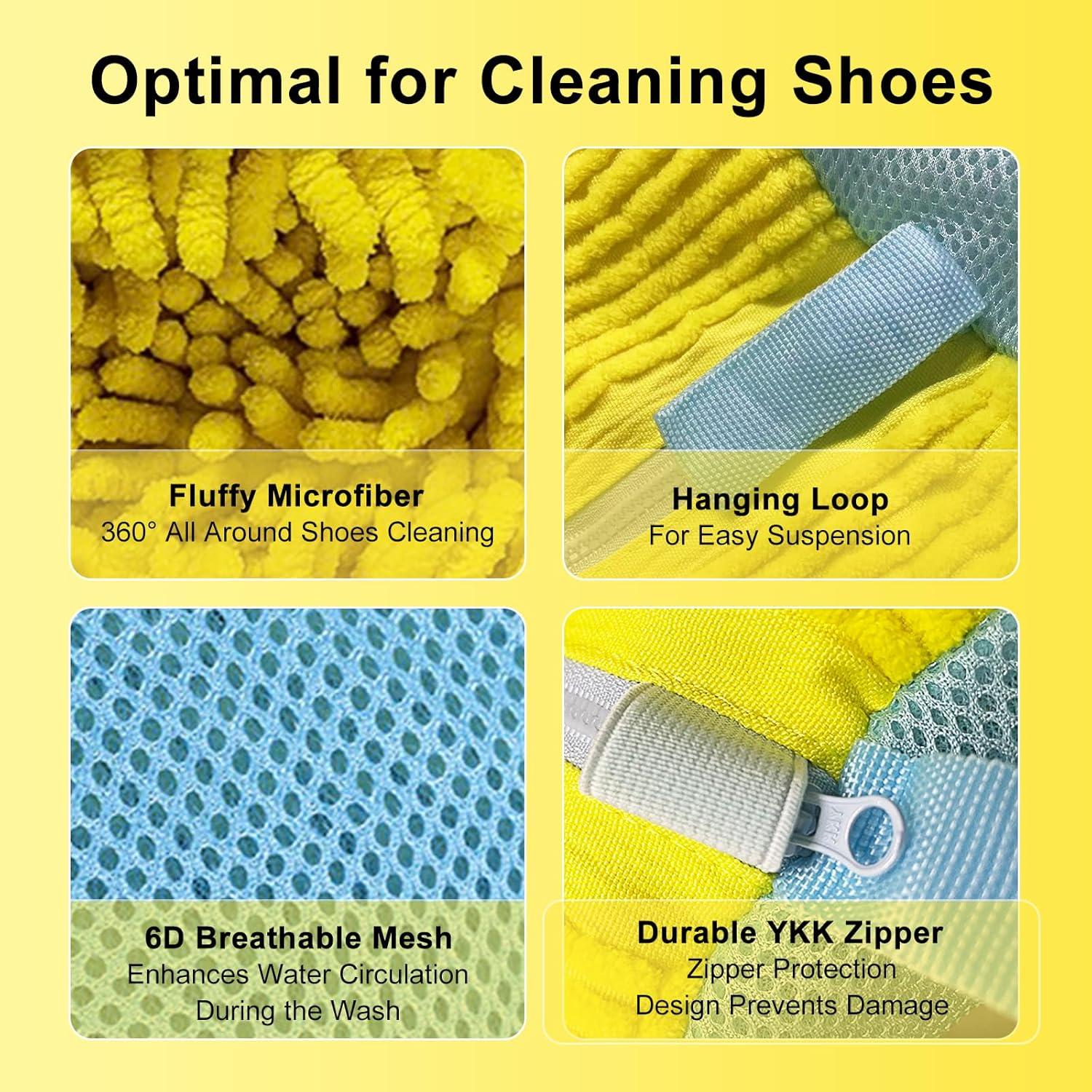 Bolsa de Lavado para Zapatos UBEIYI 2PCS Nylon Amarillo