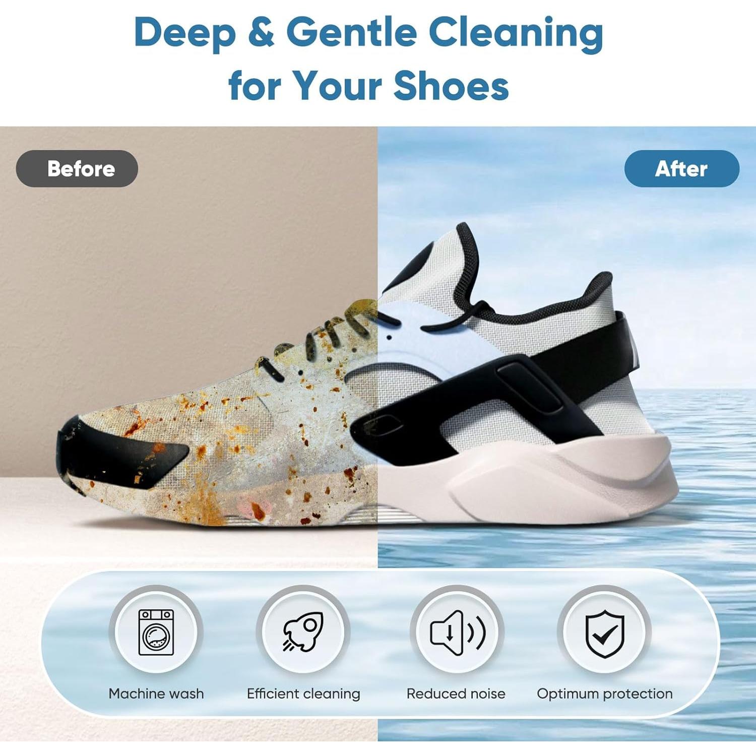 Bolsa de Lavado de Zapatos M-Better 2 Piezas Blanca