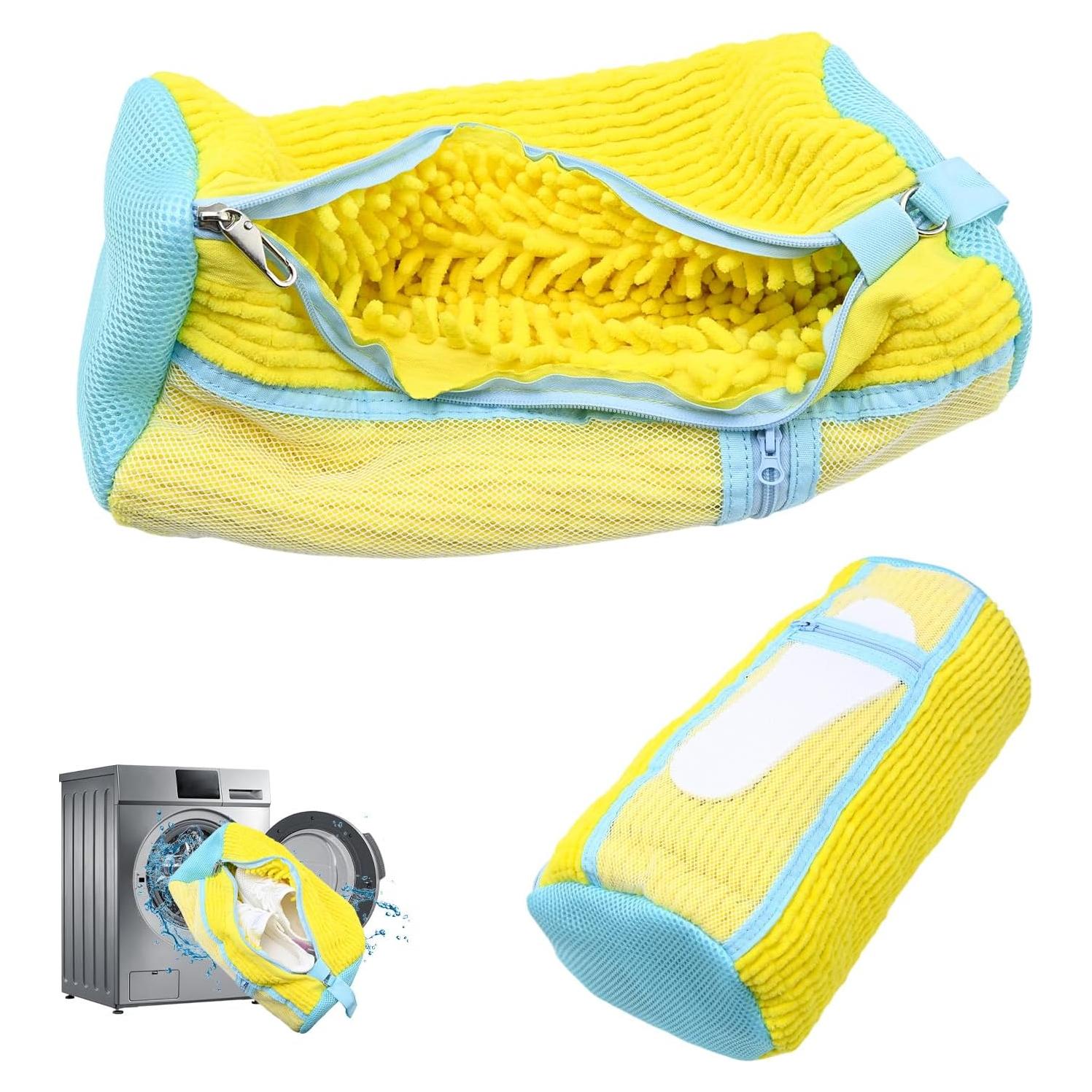 Bolsa de Lavado de Zapatos FNKJGS Amarilla 2 Pcs Reutilizable