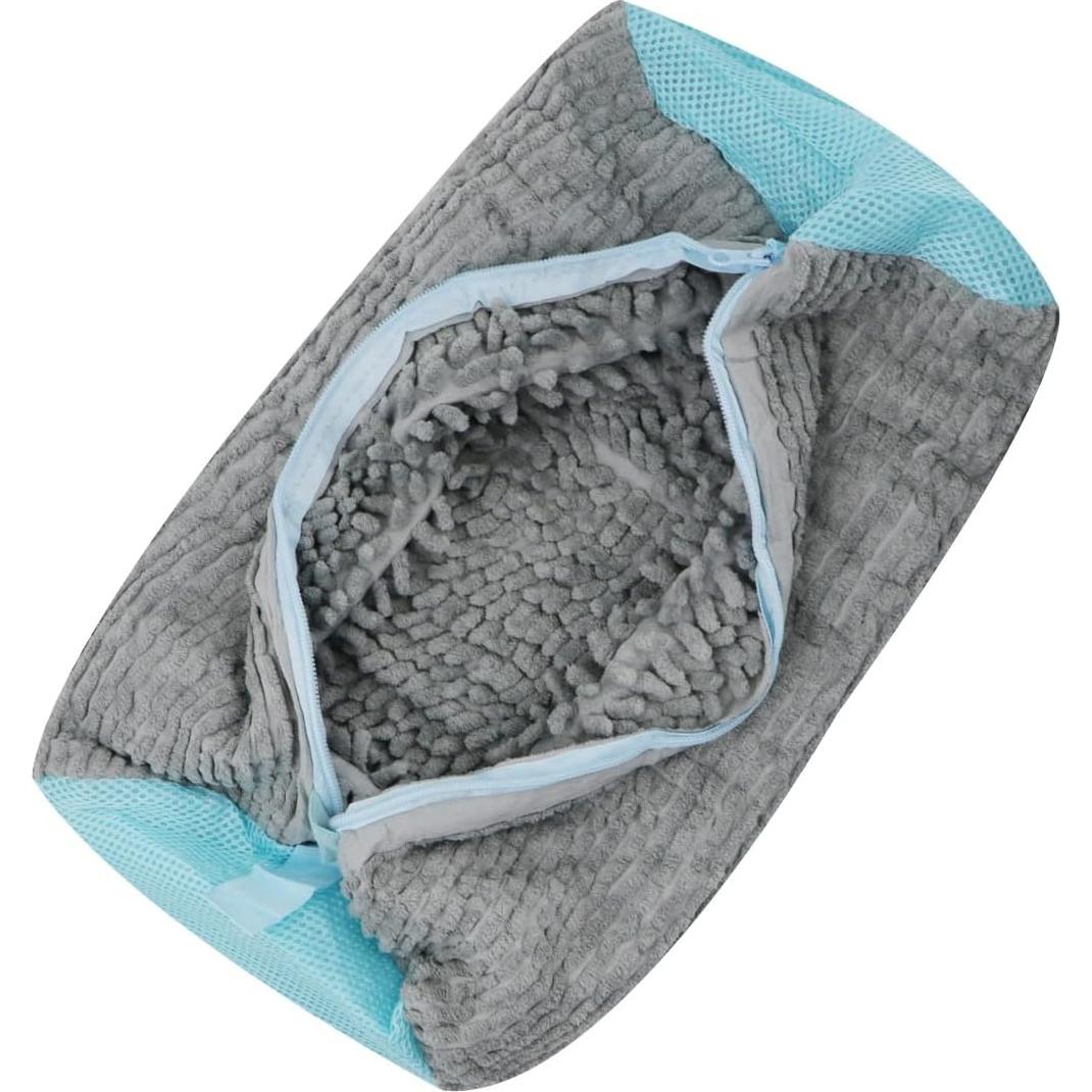 Bolsa de Lavado de Zapatos Reutilizable Genérico 39x19 cm 2 PCS Gris