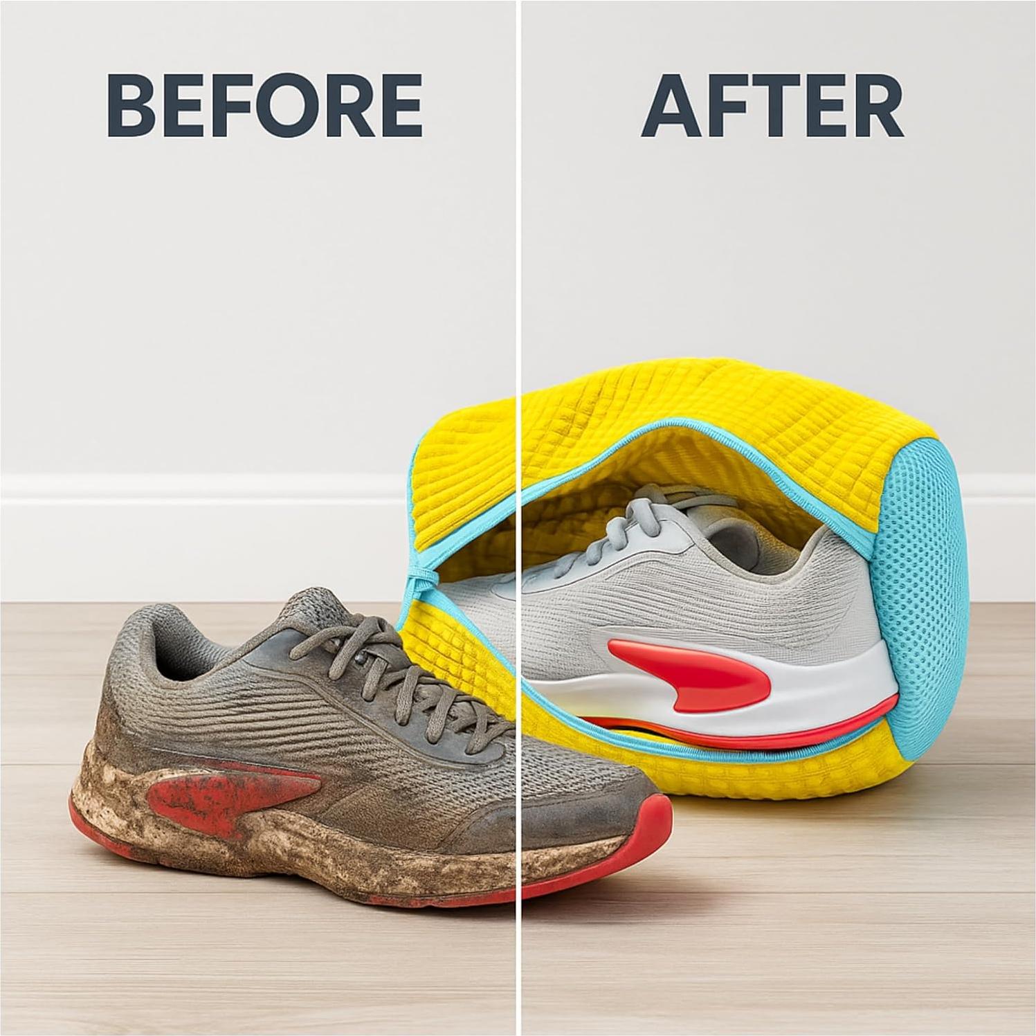 Bolsas de Lavado de Zapatos Carleom - 2 Unidades, Microfibra