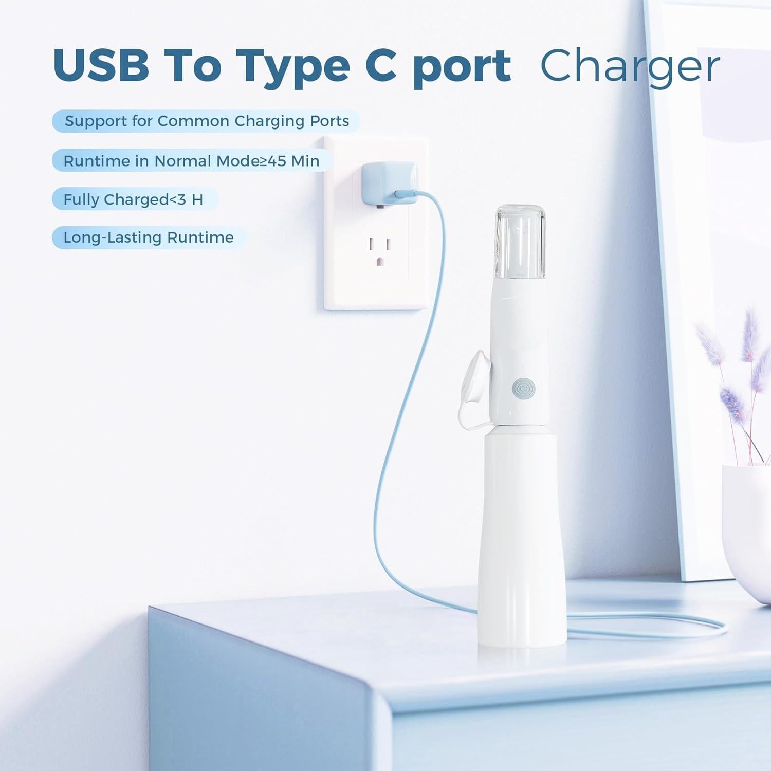 Bidet Eléctrico Portátil Homfan con 3 Niveles de Presión