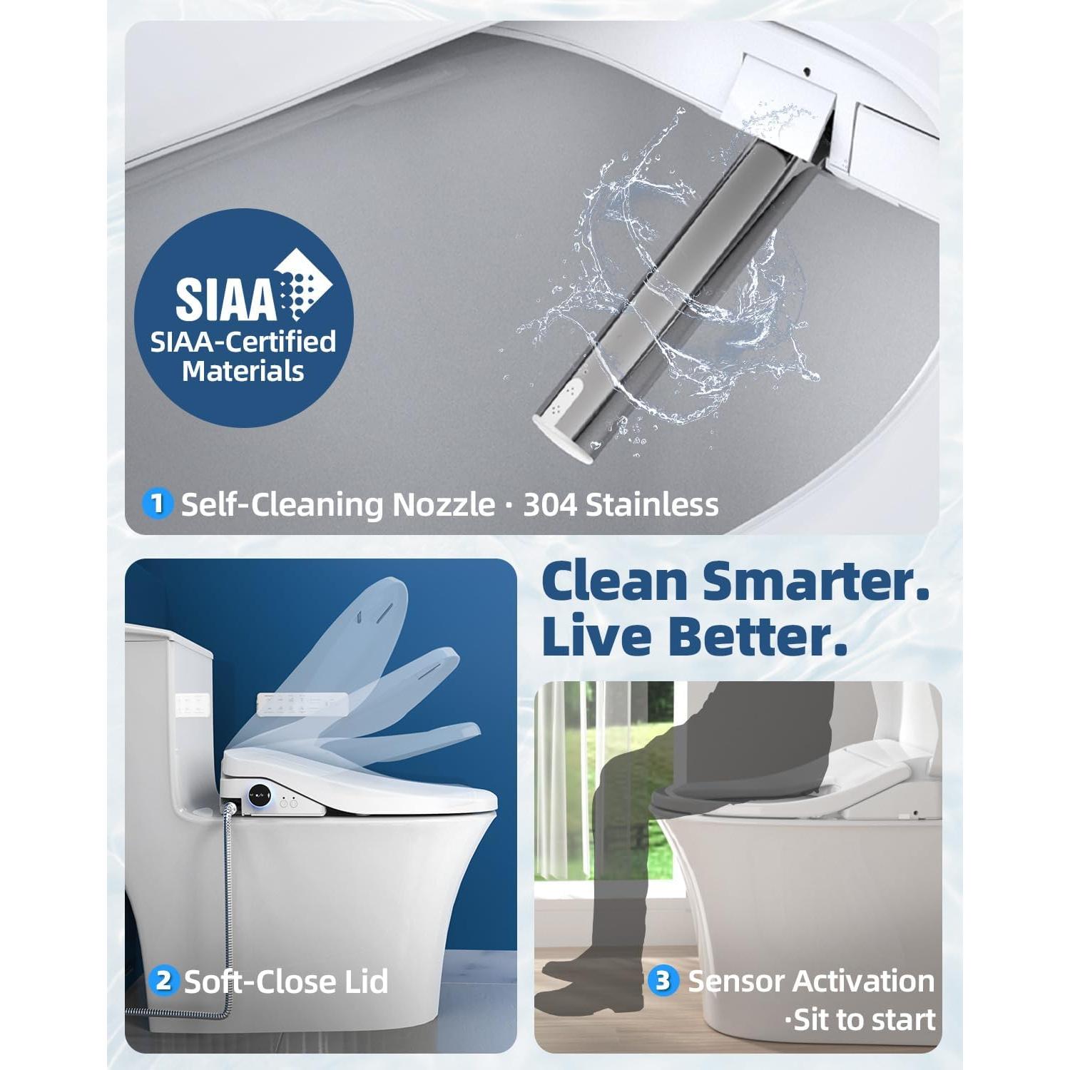 Asiento de Inodoro Bidet Eléctrico SmartWhale Cleanslet-2