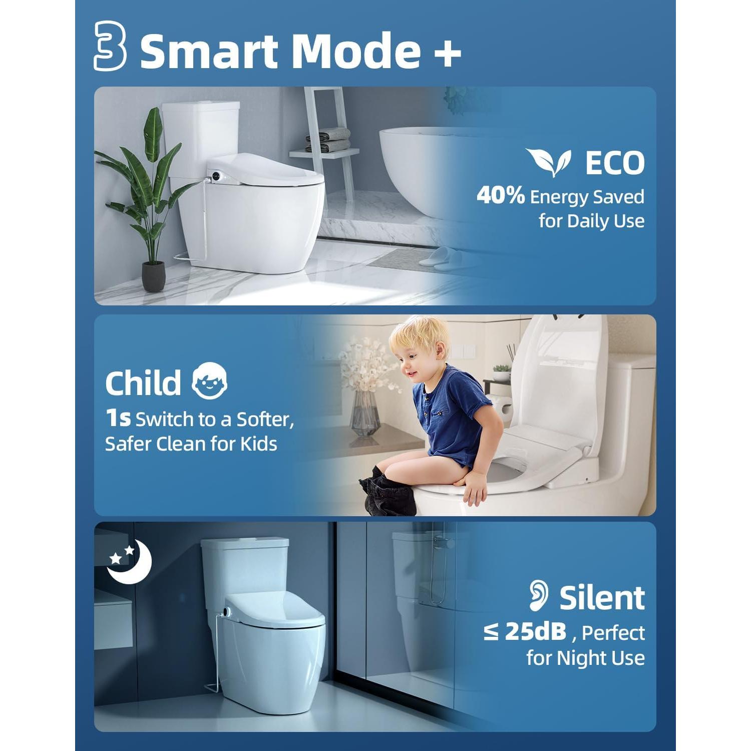 Asiento de Inodoro Bidet Eléctrico SmartWhale Cleanslet-2