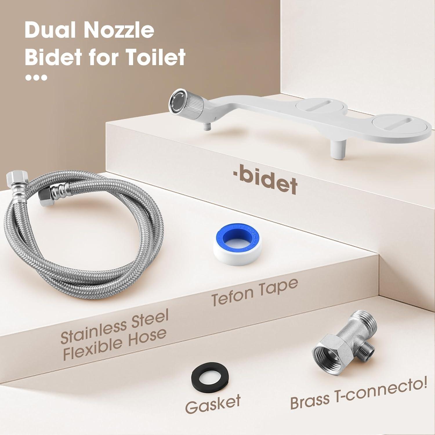 Accesorio de Bidet Mornwaen JSQ-506 Doble Boquilla Ajustable