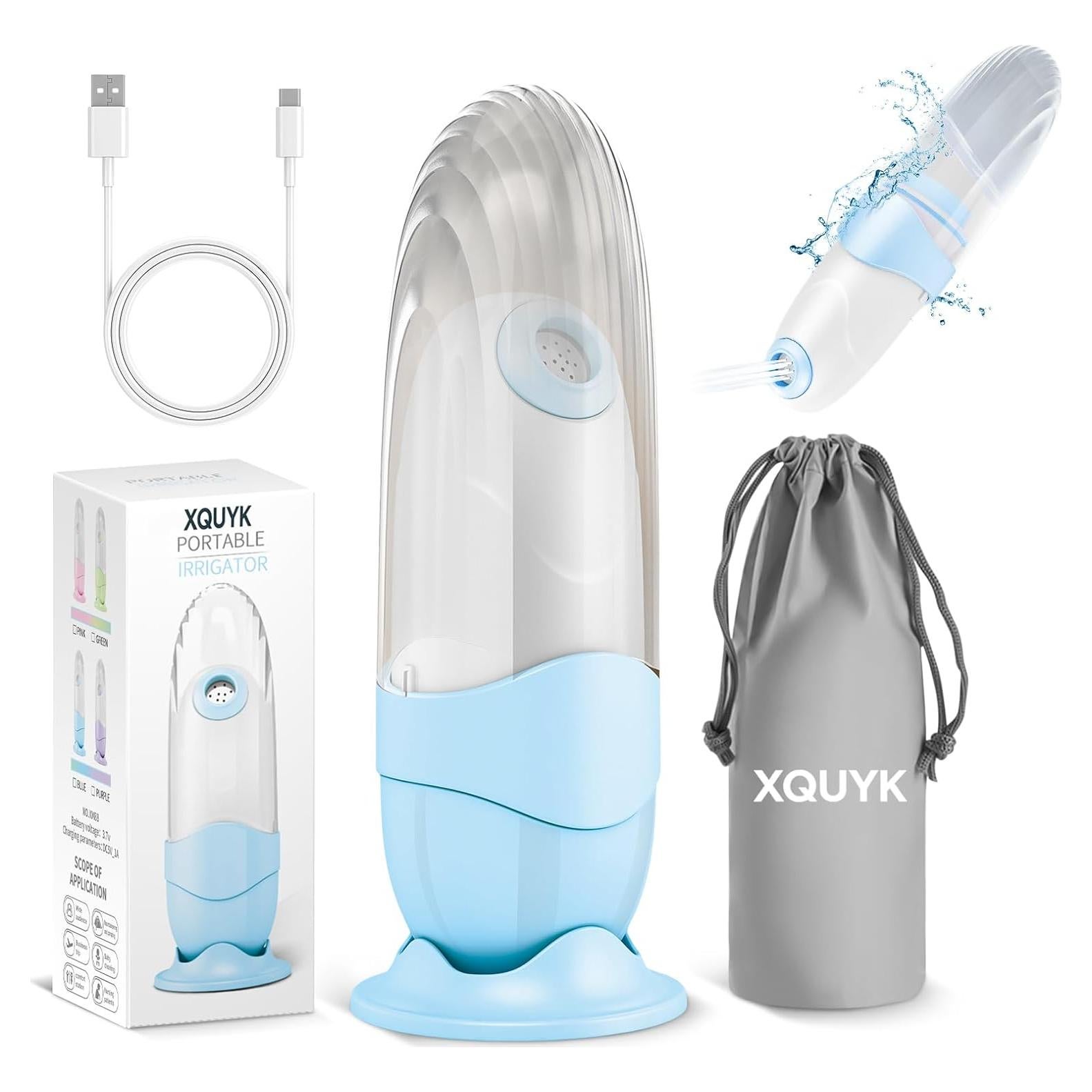 Bidet Portátil Xquyk Mini Recargable USB-C 5.8x16cm Azul