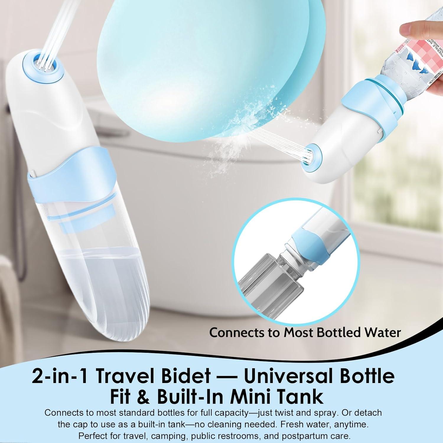 Bidet Portátil Xquyk Mini Recargable USB-C 5.8x16cm Azul