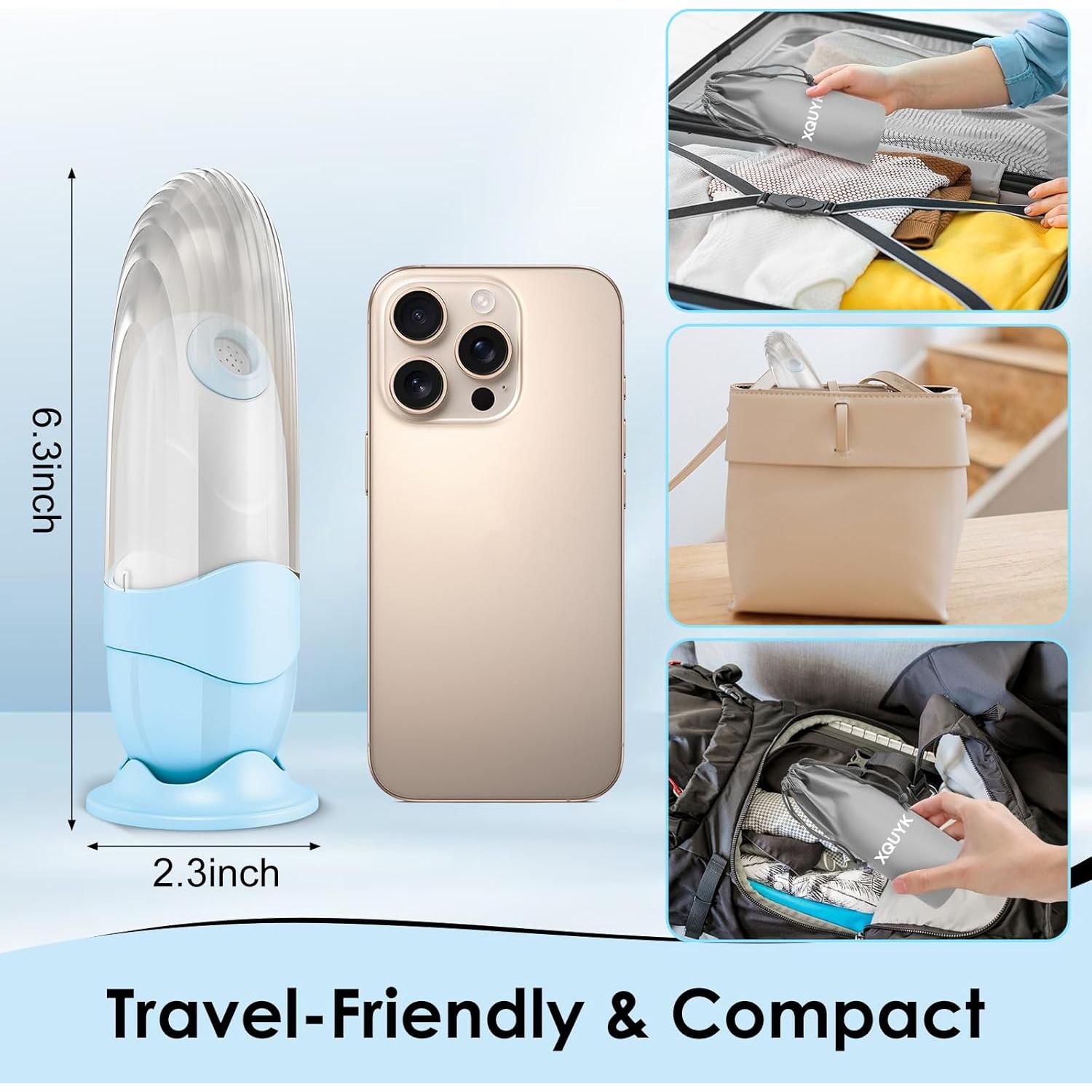 Bidet Portátil Xquyk Mini Recargable USB-C 5.8x16cm Azul