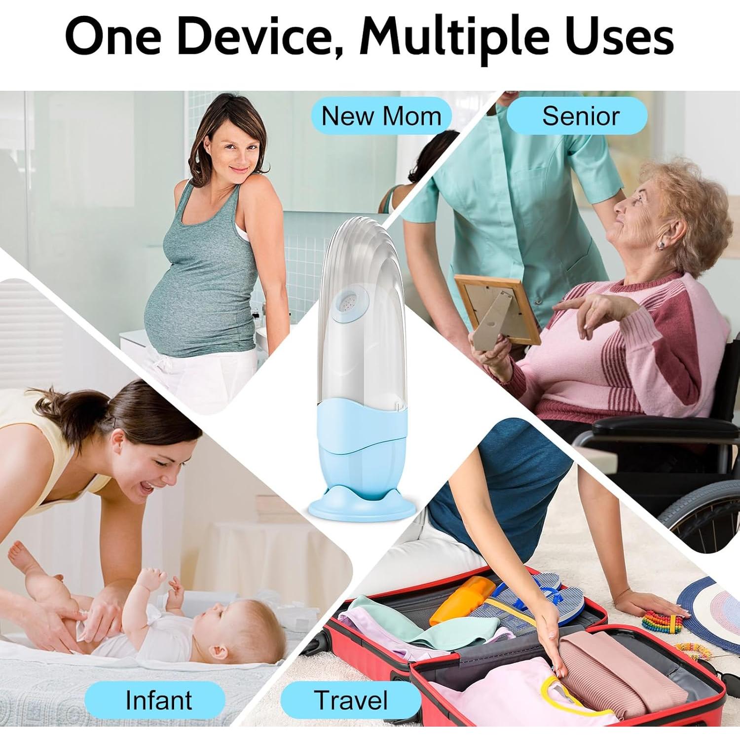 Bidet Portátil Xquyk Mini Recargable USB-C 5.8x16cm Azul