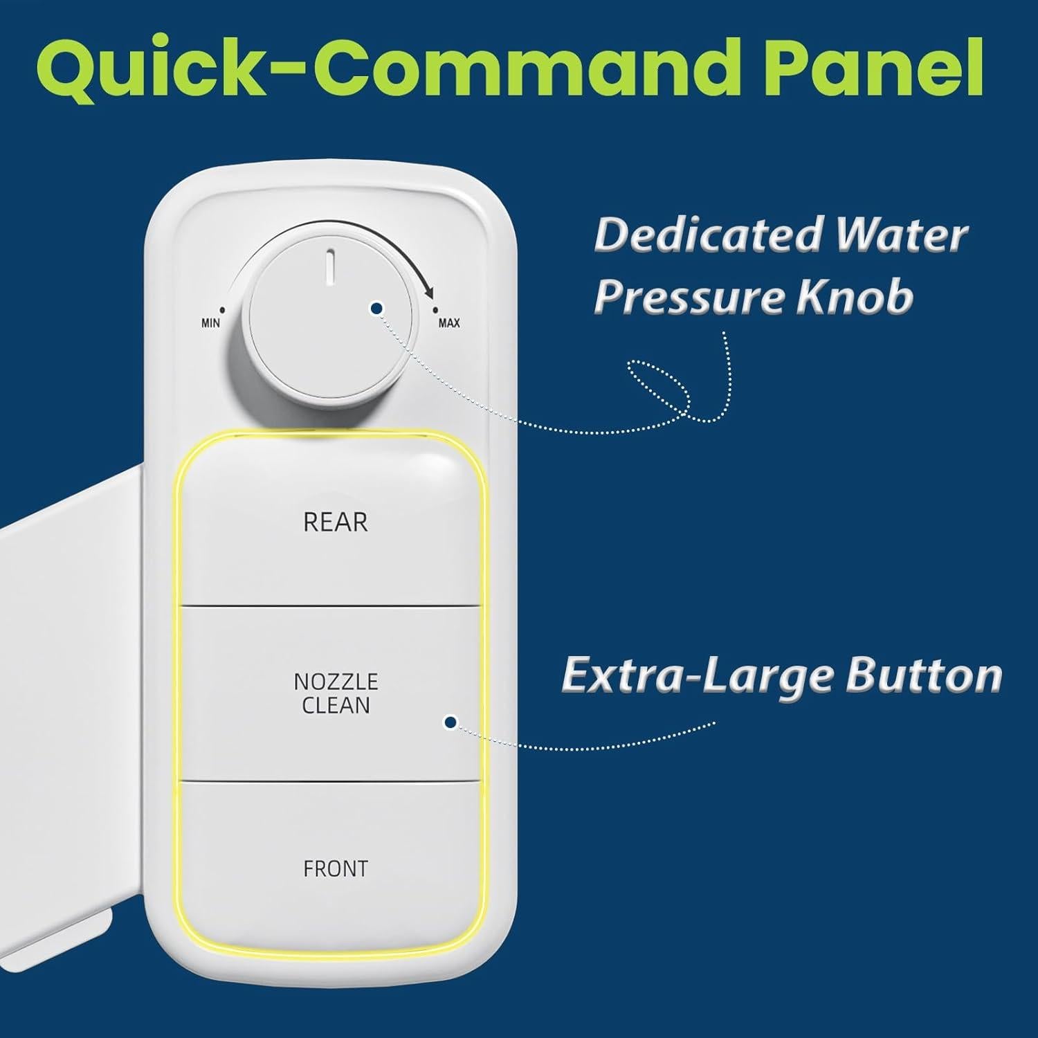 Bidet Clirass Ultra Delgado con Doble Boquilla Autolimpiante