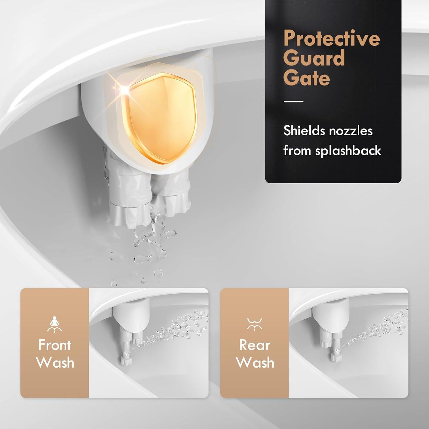 Accesorio de Bidet No Eléctrico Aquatiz con Manguera 2.4m