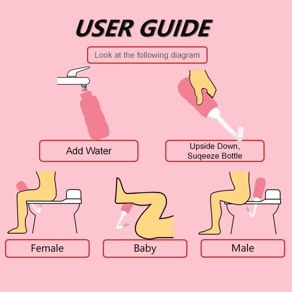 Paquete de 2 Bidets Portátiles AQUAMASTER para Viaje