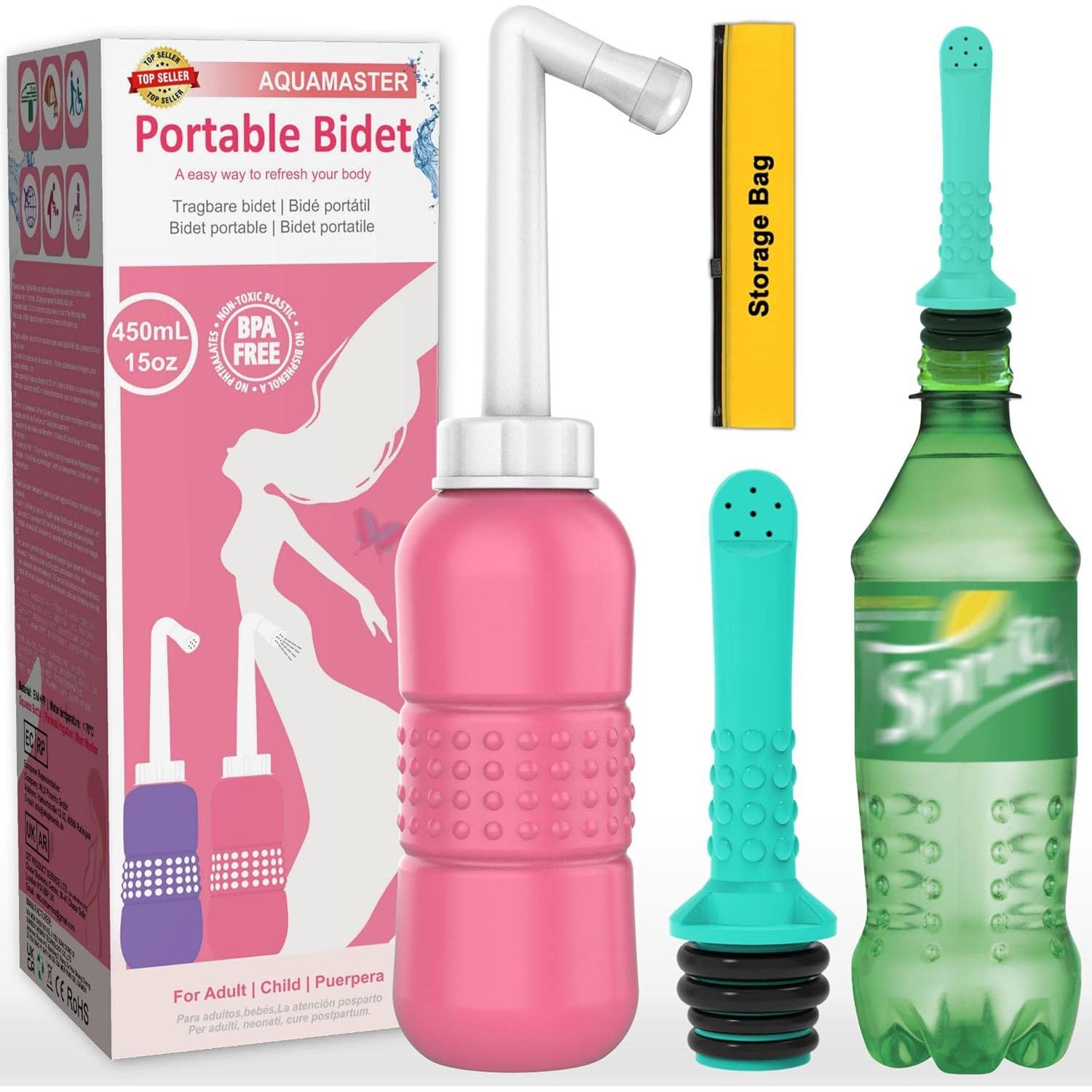 Paquete de 2 Bidets Portátiles AQUAMASTER para Viaje