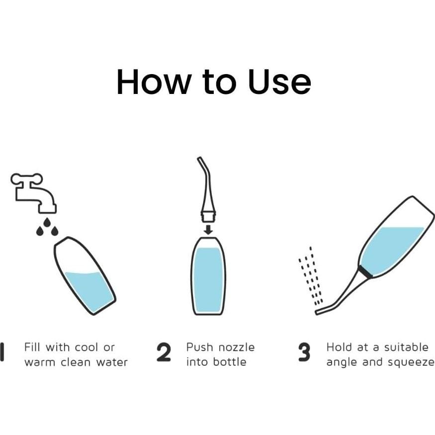 Bidet Universal Portátil Bidoo Gris 250ml con Tapa y Bolsa