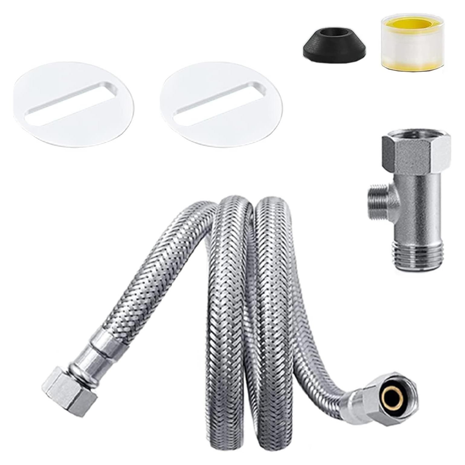 Conjunto de Accesorios para Bidet BIGCOW - Acero Inoxidable 3/8"