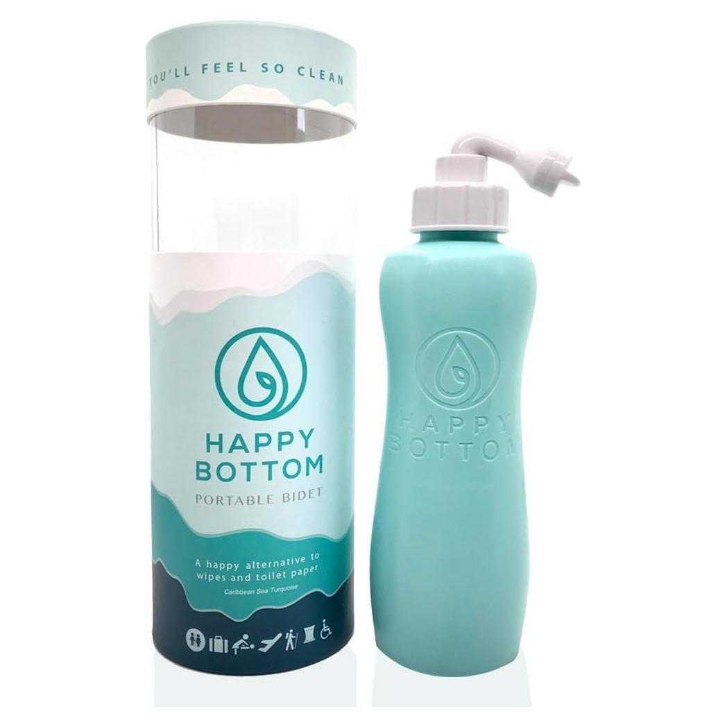 Bidet Portátil Happy Bottom Turquesa | 400 ml | A Prueba de Fugas