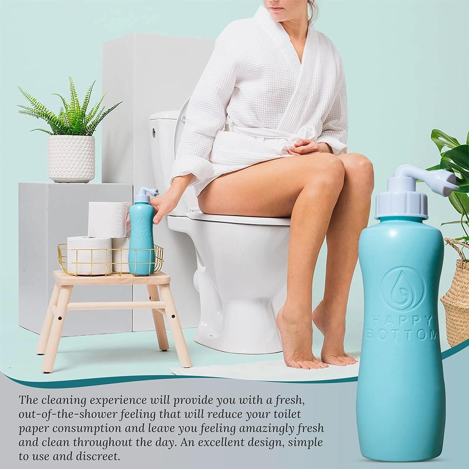 Bidet Portátil Happy Bottom Turquesa | 400 ml | A Prueba de Fugas