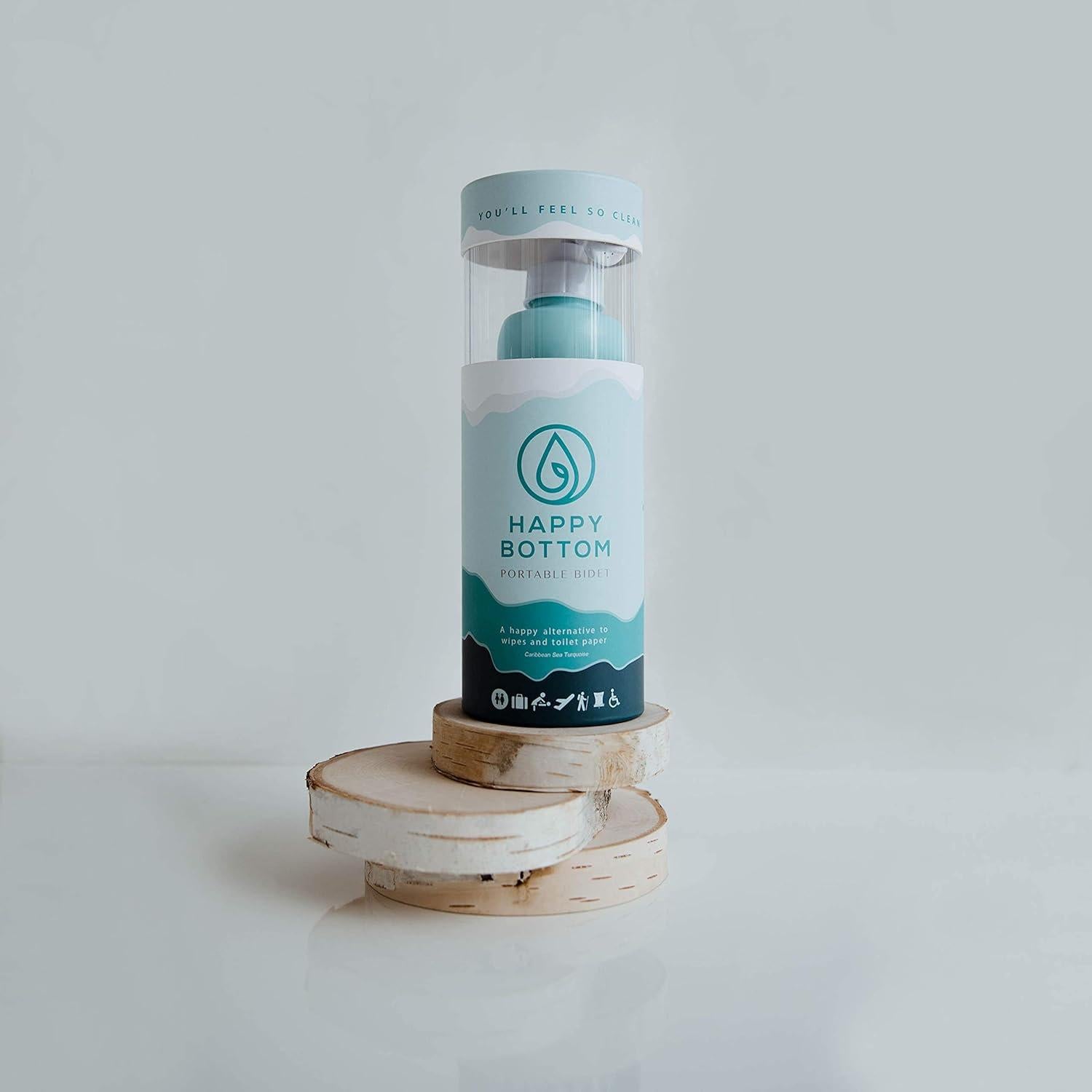 Bidet Portátil Happy Bottom Turquesa | 400 ml | A Prueba de Fugas