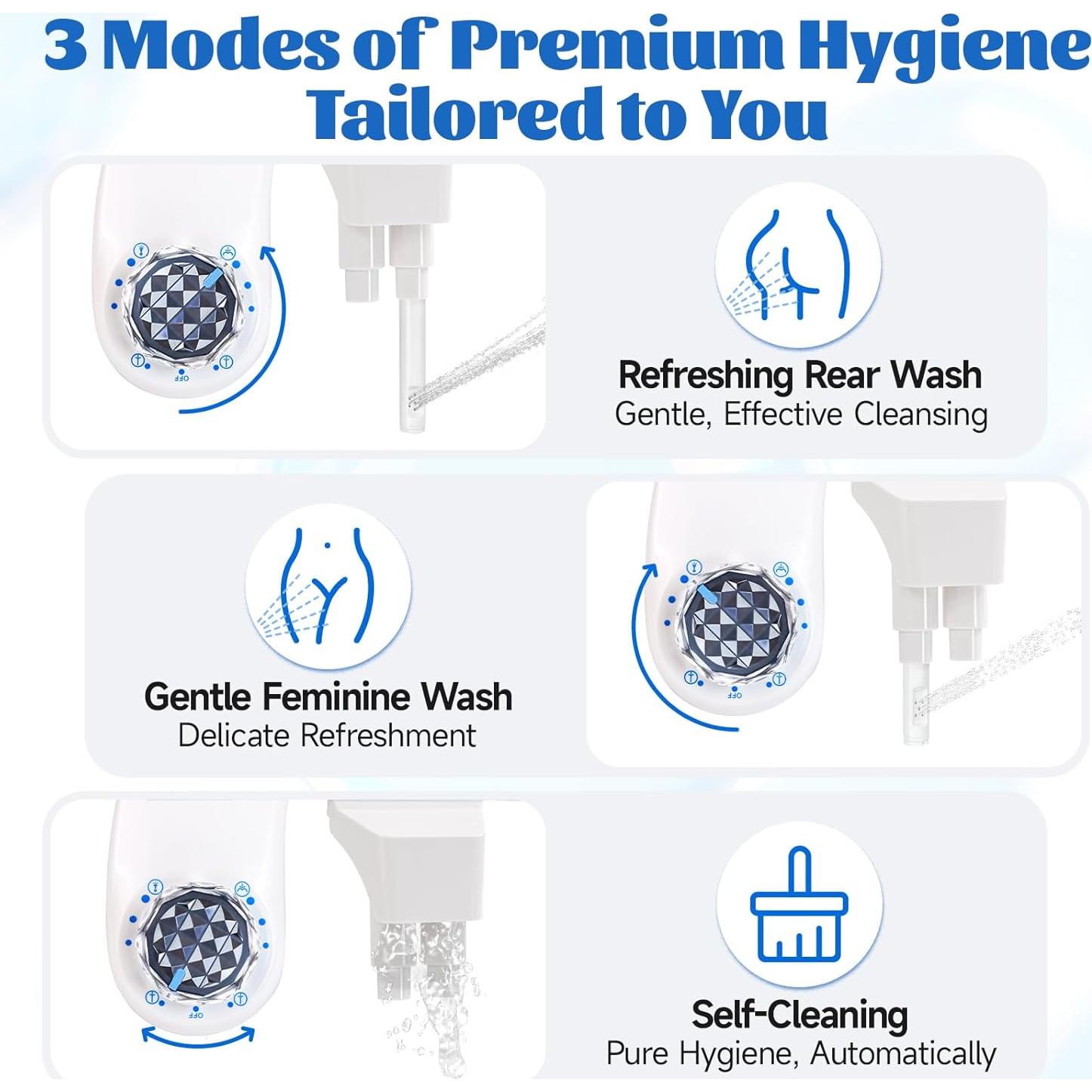 Accesorio de Bidet RENOOK ZJQ-Z con Doble Boquilla y Agua Fría