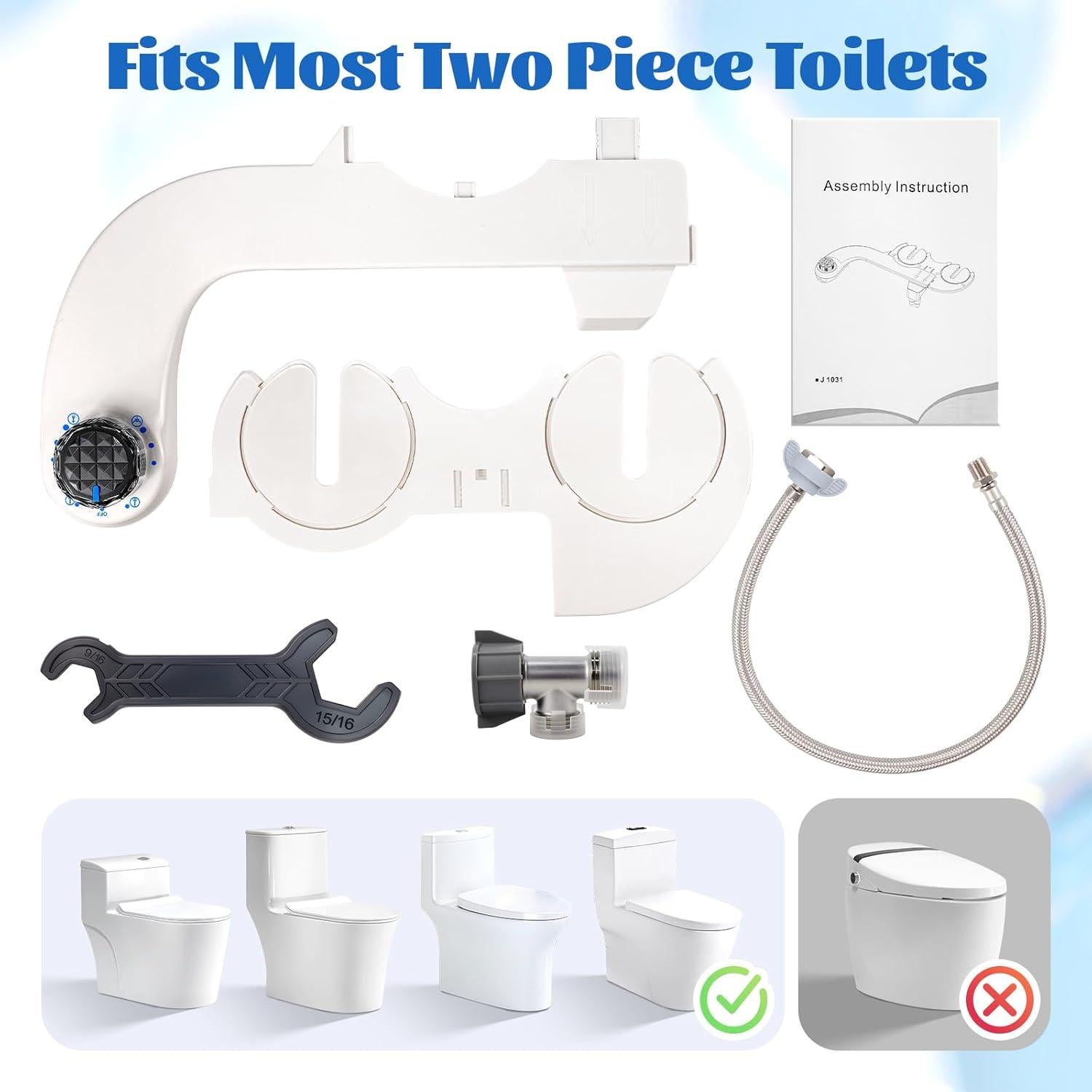 Accesorio de Bidet RENOOK ZJQ-Z con Doble Boquilla y Agua Fría