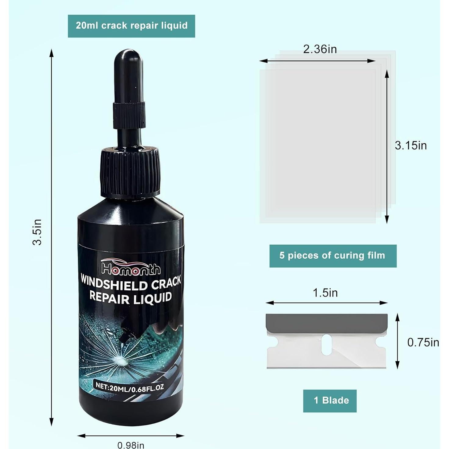 Kit de Reparación de Grietas en Parabrisas ZNDAW 7 PCS