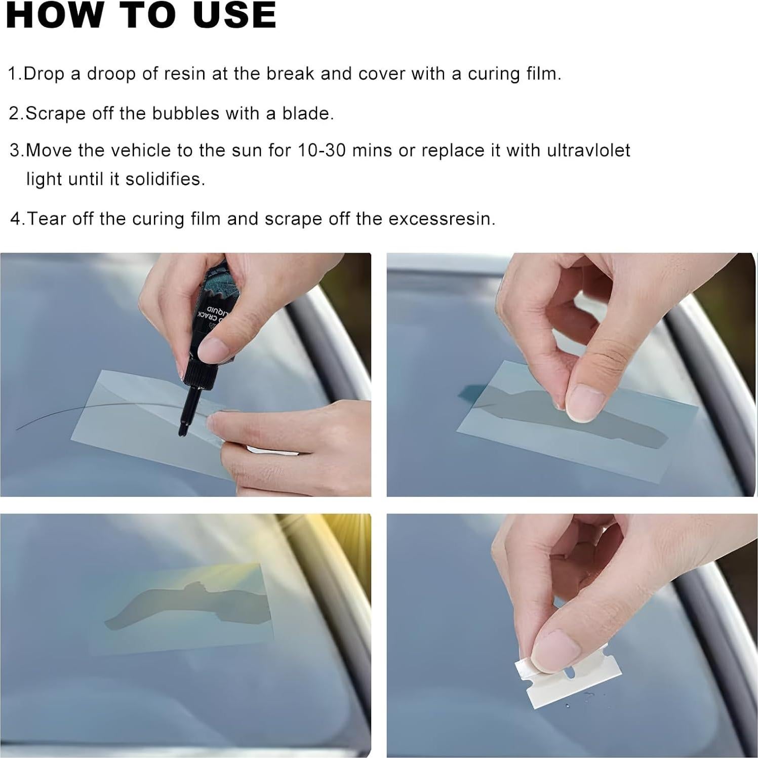 Kit de Reparación de Grietas en Parabrisas ZNDAW 7 PCS
