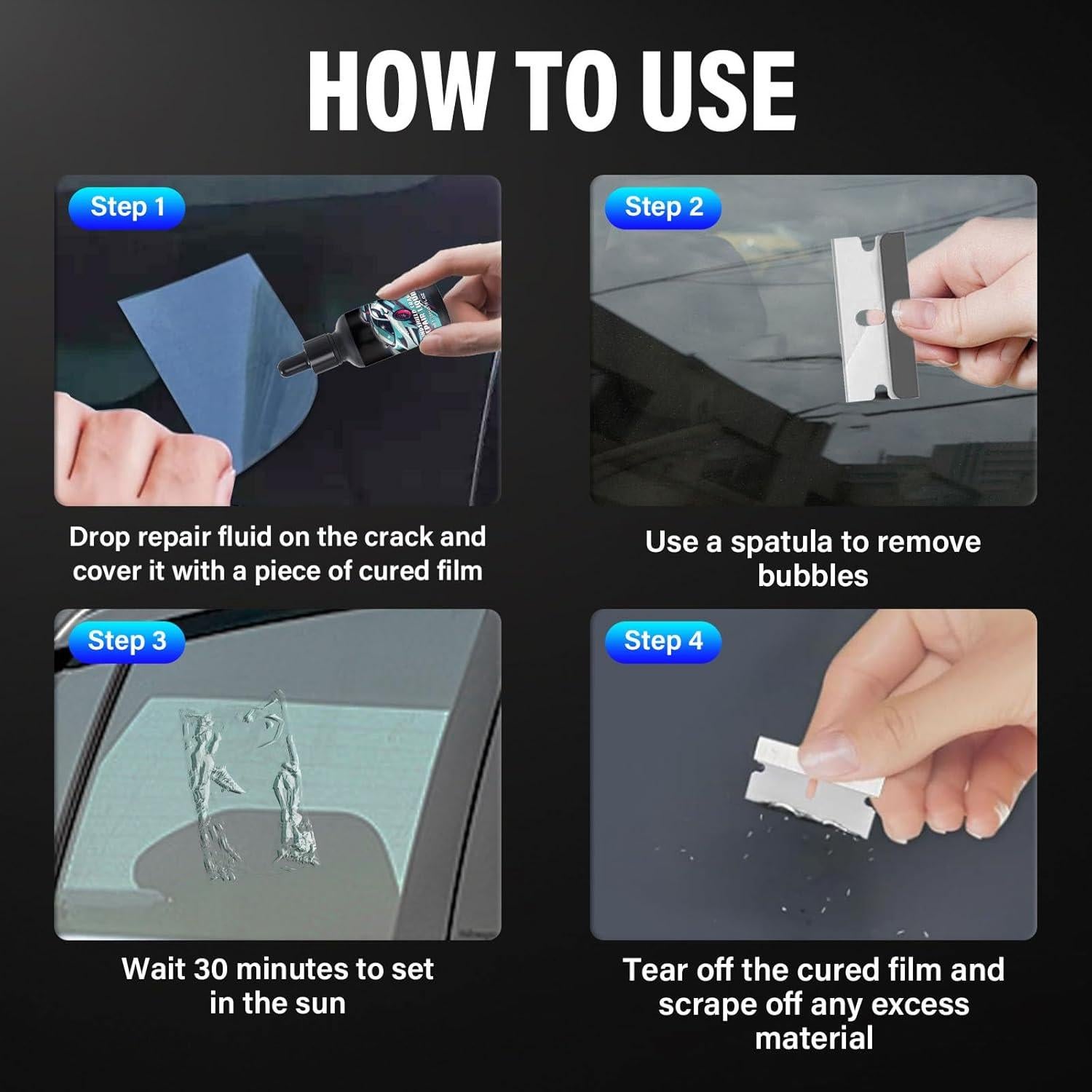 Kit de Reparación de Grietas Parabrisas Yee hfafa 2025 - 2 Piezas