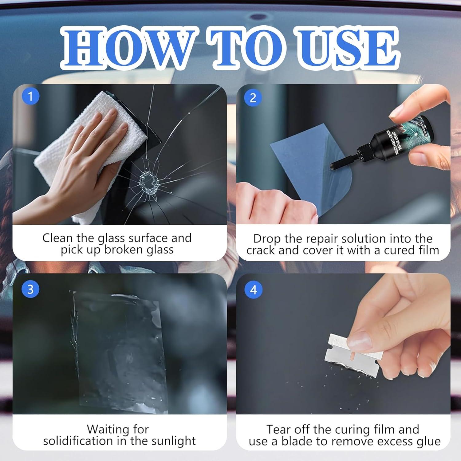 Kit de Reparación de Parabrisas Genérico Langxiaoyi-123 2 PCS