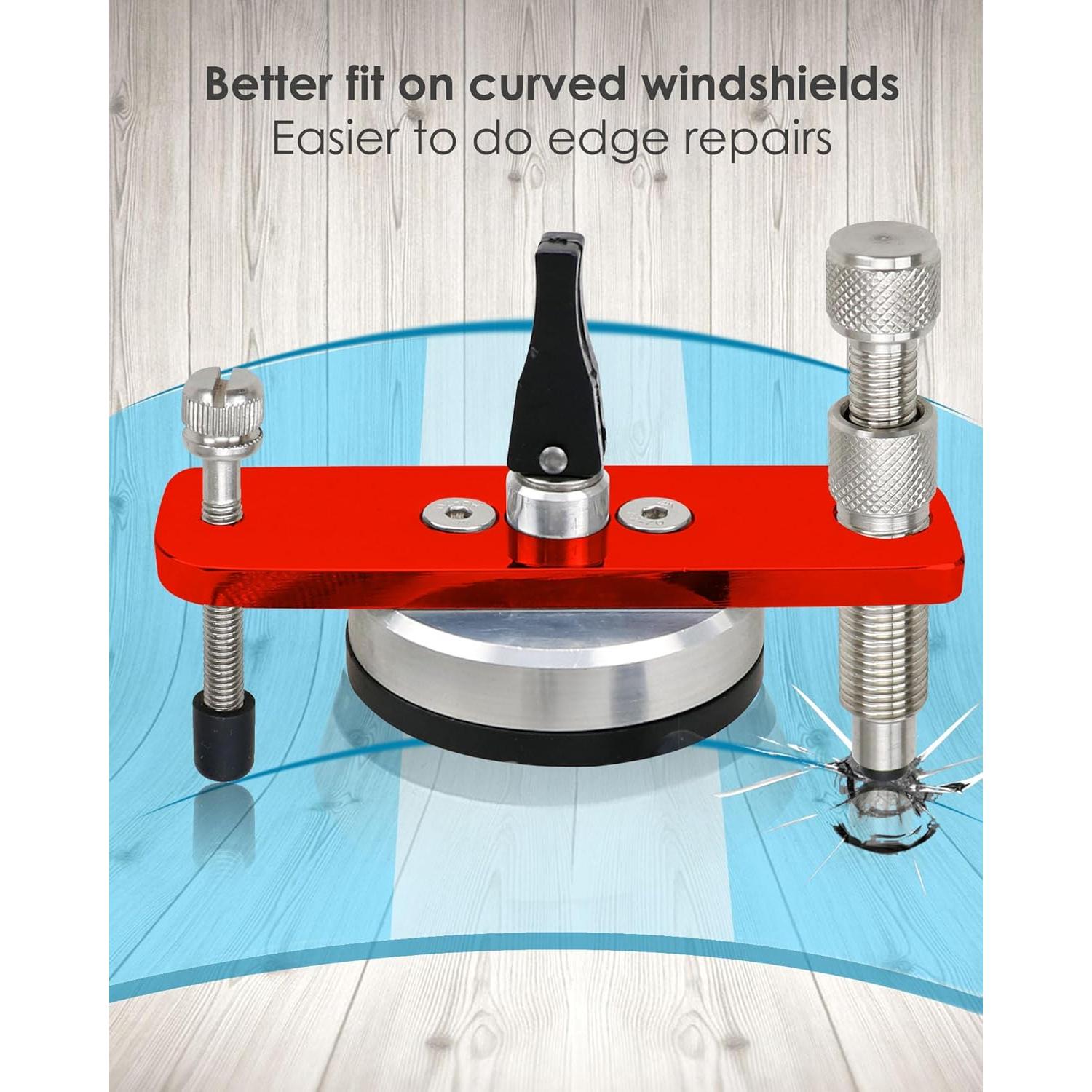 Kit de Reparación de Parabrisas BOQNZN con Puente de Acero Inoxidable