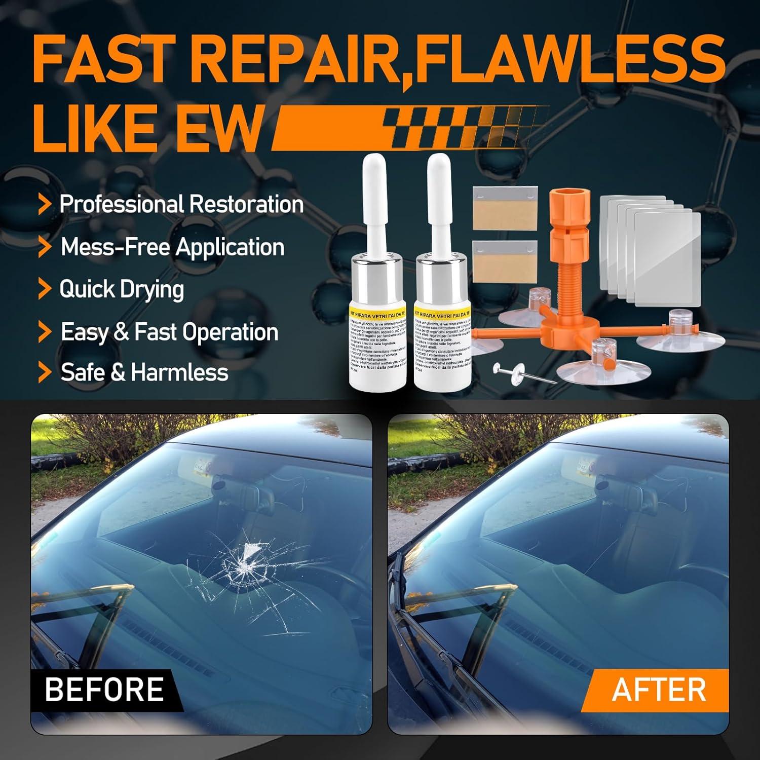 Kit de Reparación de Parabrisas BUFFZIT - 2 Botellas de Resina