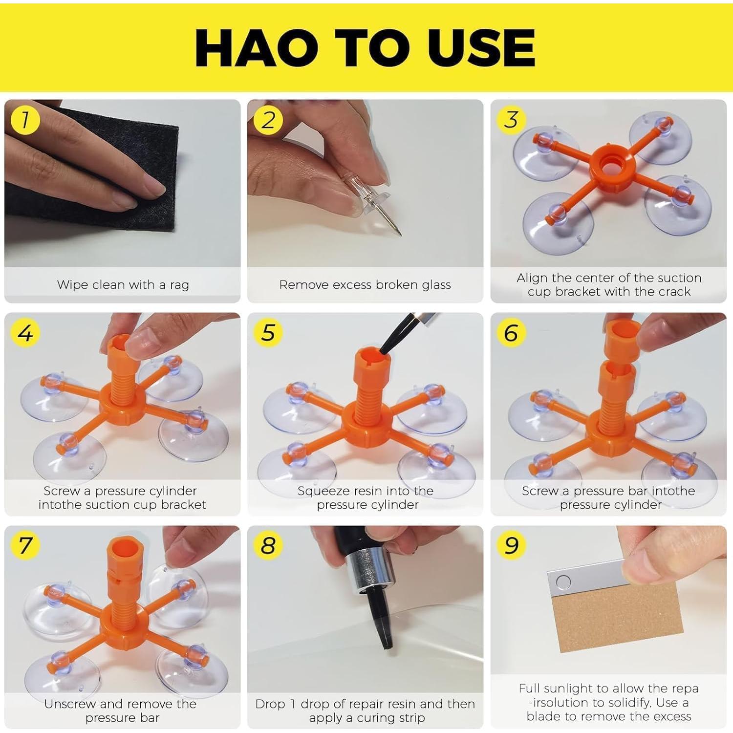 Kit de Reparación de Parabrisas BUFFZIT - 2 Botellas de Resina