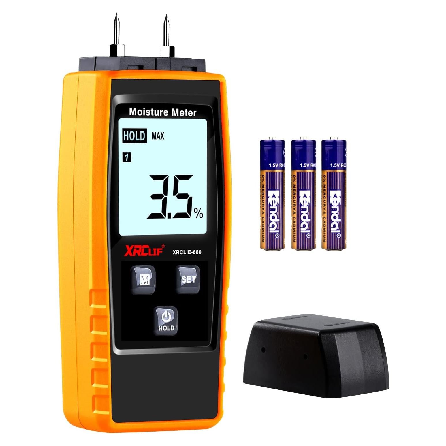 Medidor de Humedad Digital RZ660 para Madera y Mortero