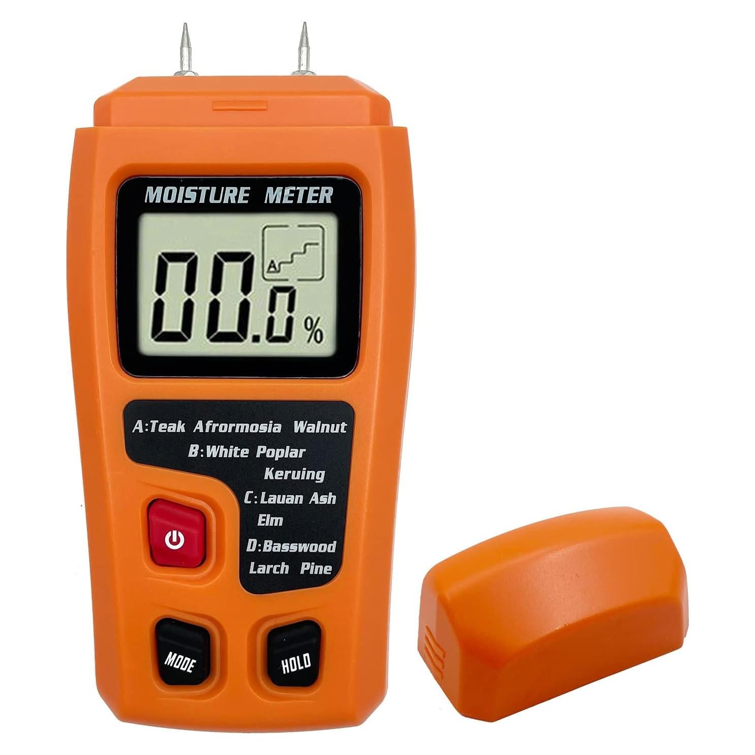 Medidor de Humedad de Madera Digital QYQRQF LCD Naranja
