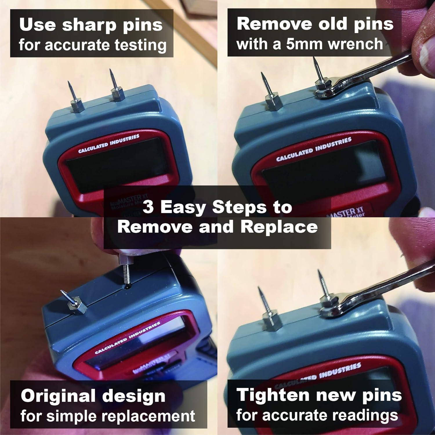 Puntas de Reemplazo AccuMASTER 7442-PINS Acero Inoxidable 10mm 5mm