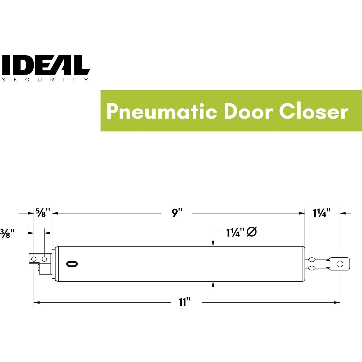 Cierre de Puerta de Tormenta Neumático Ideal Security 1614