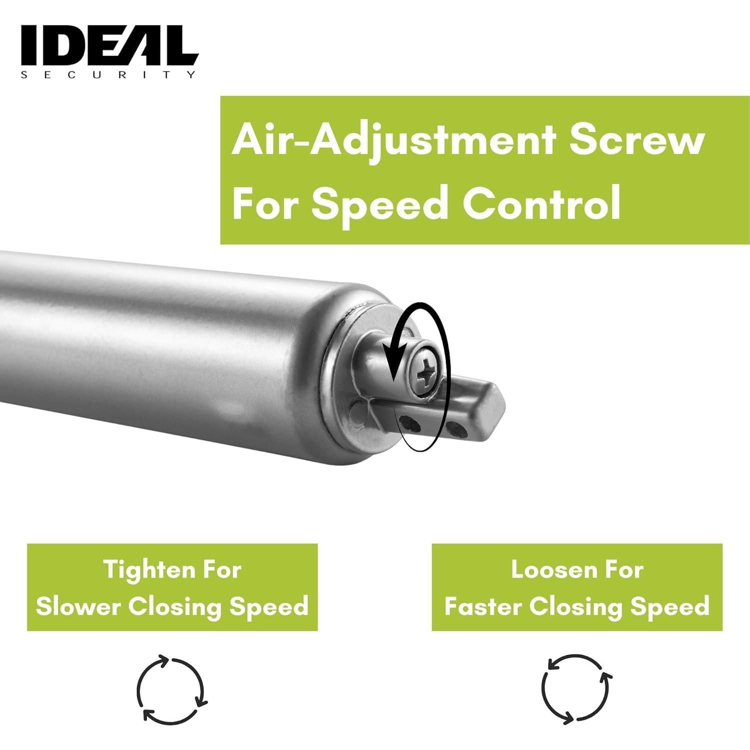 Cierre de Puerta de Tormenta Neumático Ideal Security 1614