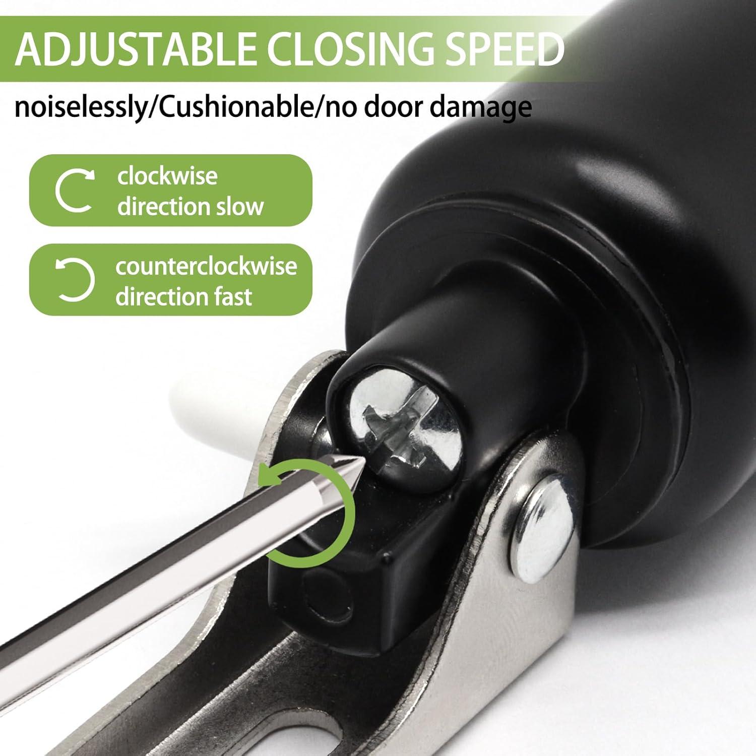 Cerradura de Puerta de Tormenta Sydien Neumática Ajustable Negra