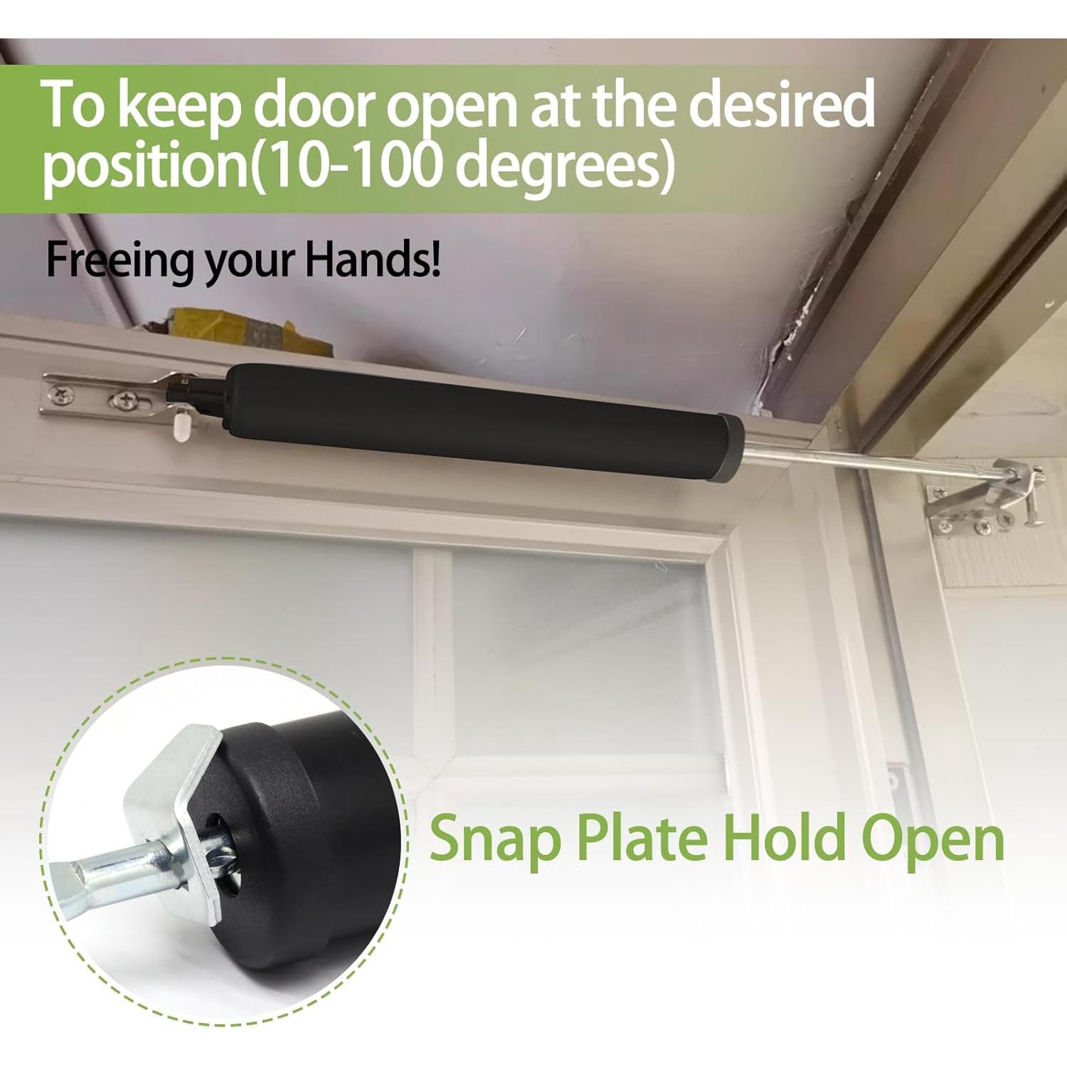 Cerradura de Puerta de Tormenta Sydien Neumática Ajustable Negra