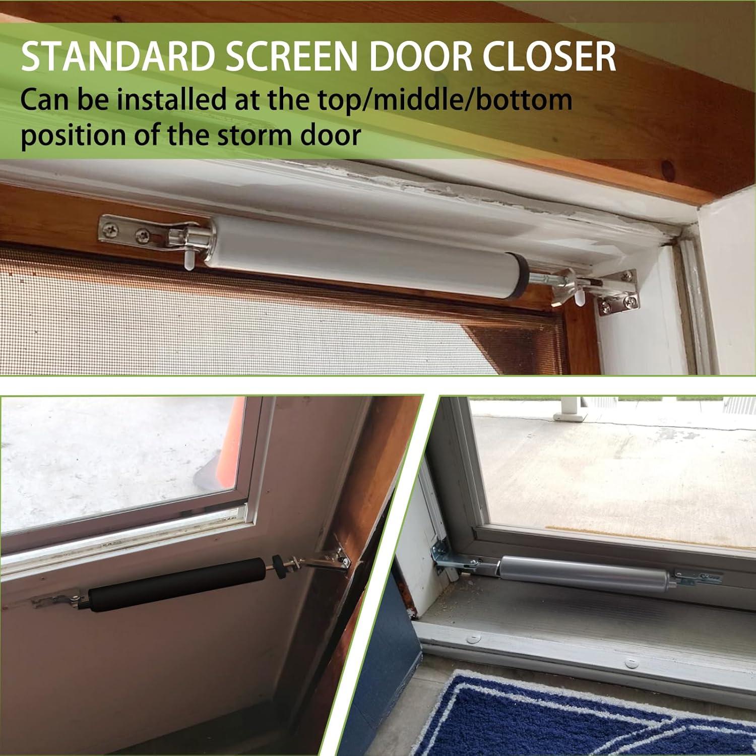 Cerradura de Puerta de Tormenta Sydien Neumática Ajustable Negra