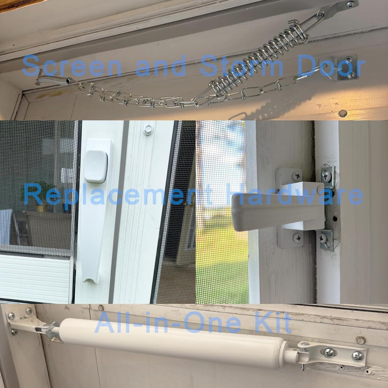 Cierre de Puerta Neumático ConsitDone para Puertas de Pantalla y Tormenta - Blanco